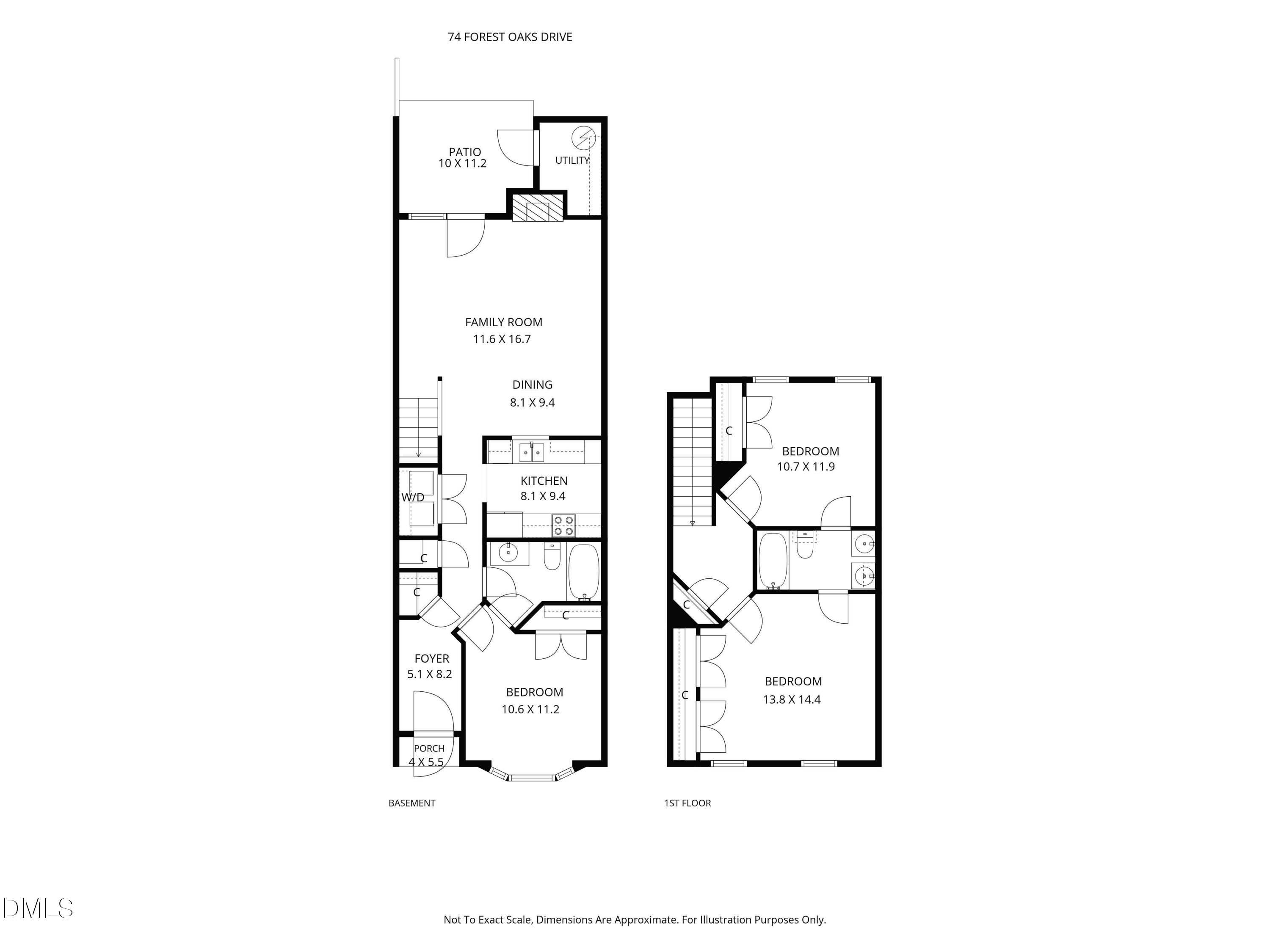 Exterior photo of 74 Forest Oaks Drive, Durham, NC 27705. MLS: 10196229