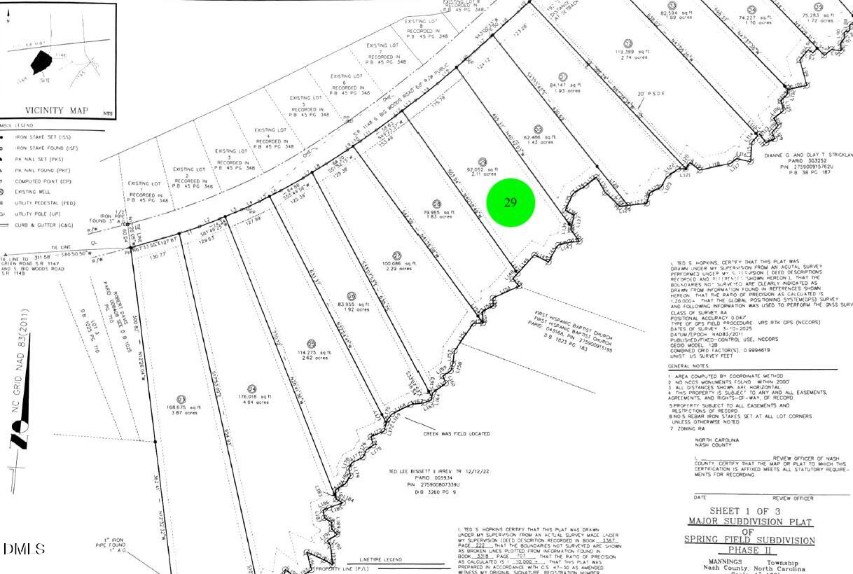 Exterior photo of Lot 29 S Big Woods Road, Spring Hope, NC 27882. MLS: 10178855