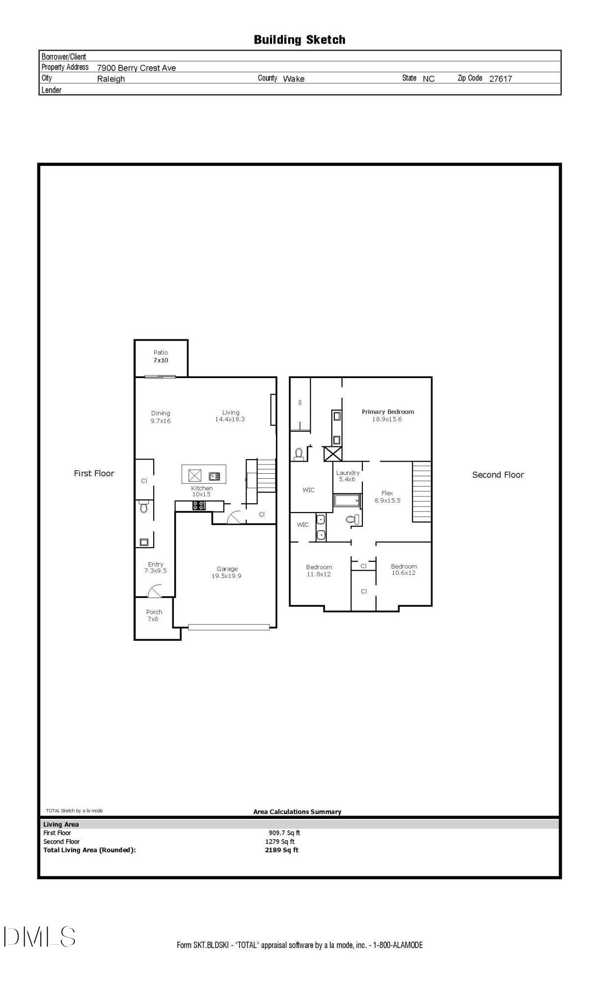 Exterior photo of 7900 Berry Crest Avenue, Raleigh, NC 27617. MLS: 10187212