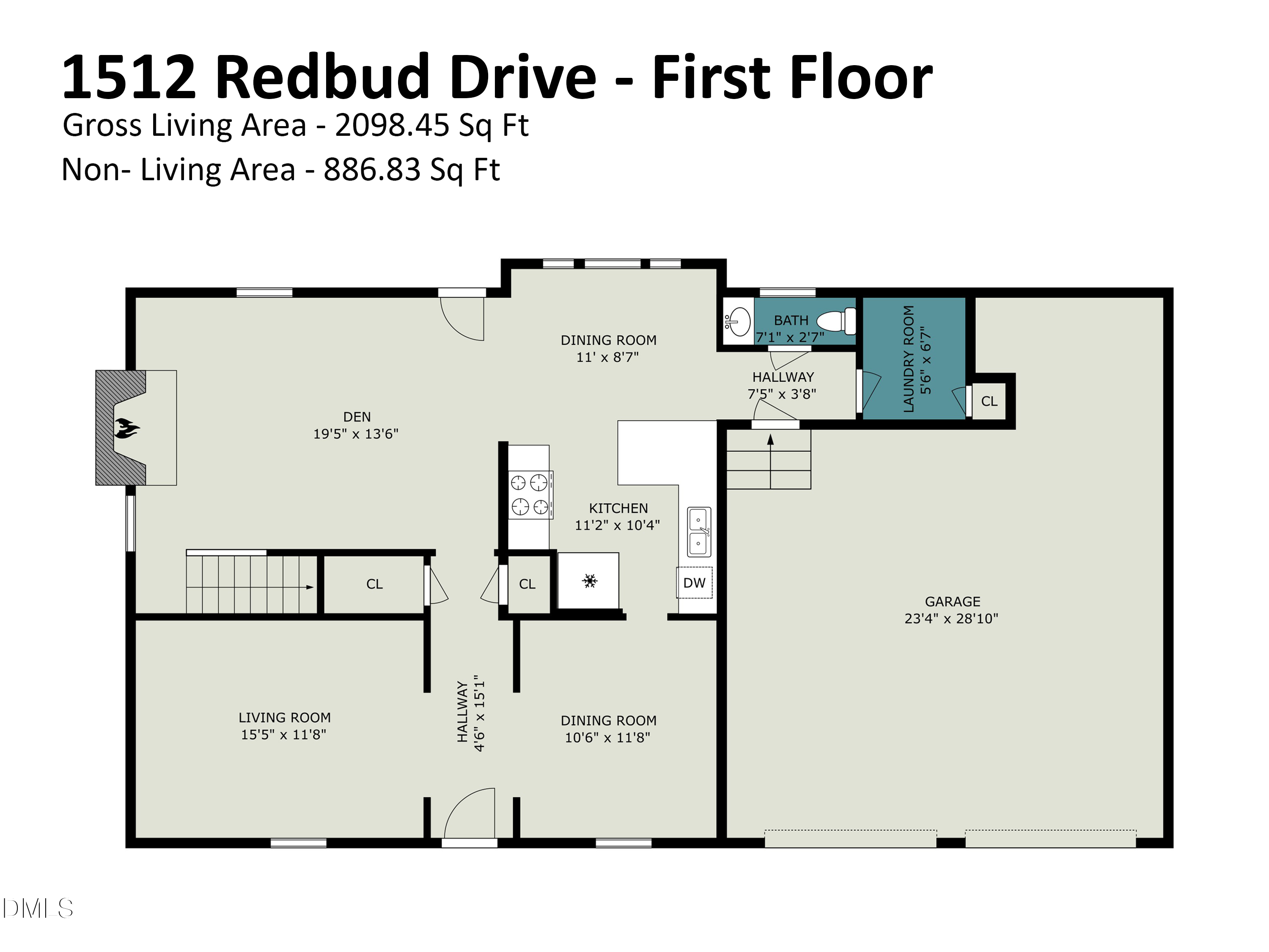 Exterior photo of 1512 Redbud Drive, Fayetteville, NC 28311. MLS: 10197057
