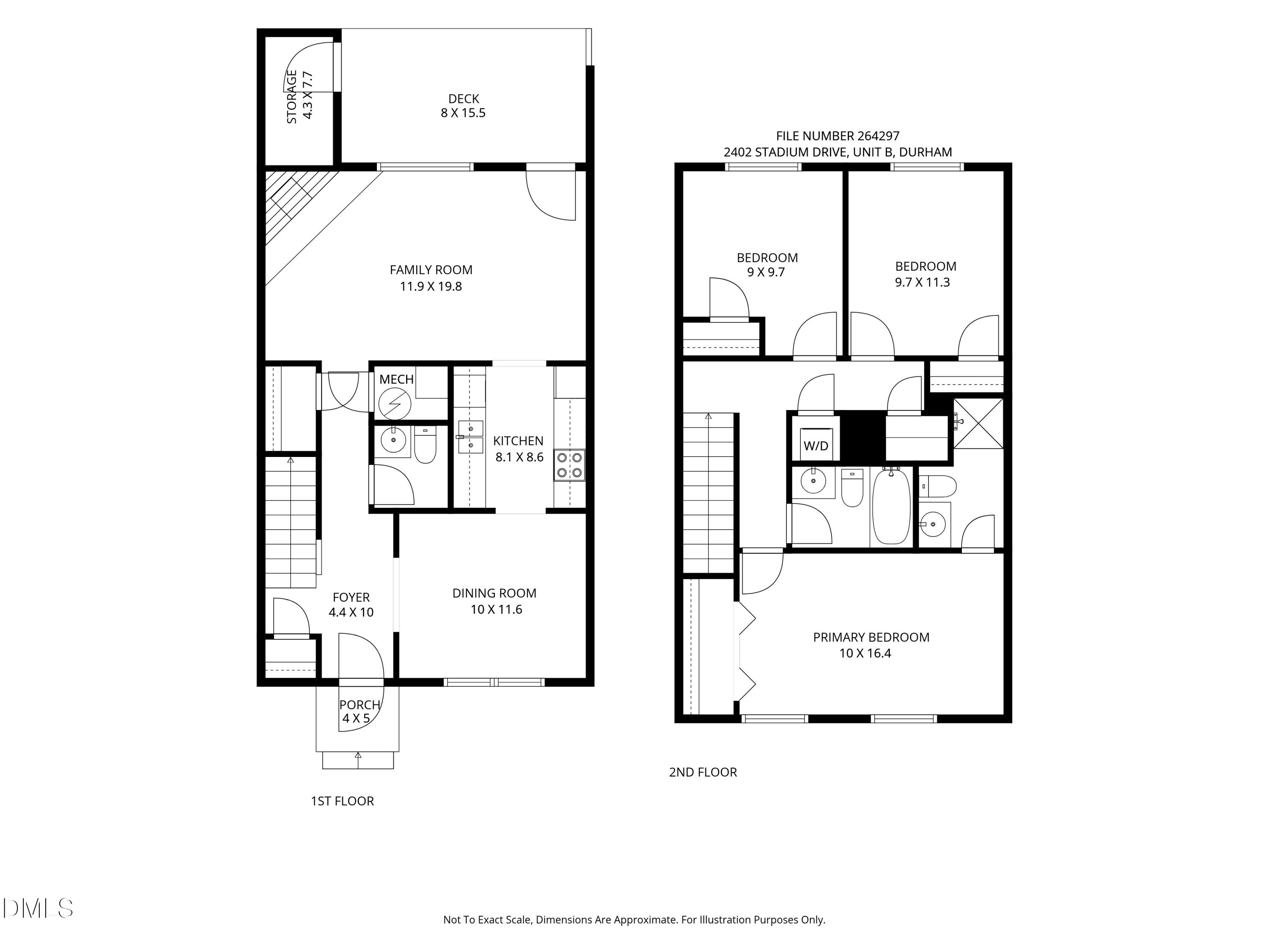 Exterior photo of 2402 Stadium Drive B, Durham, NC 27704. MLS: 10199874