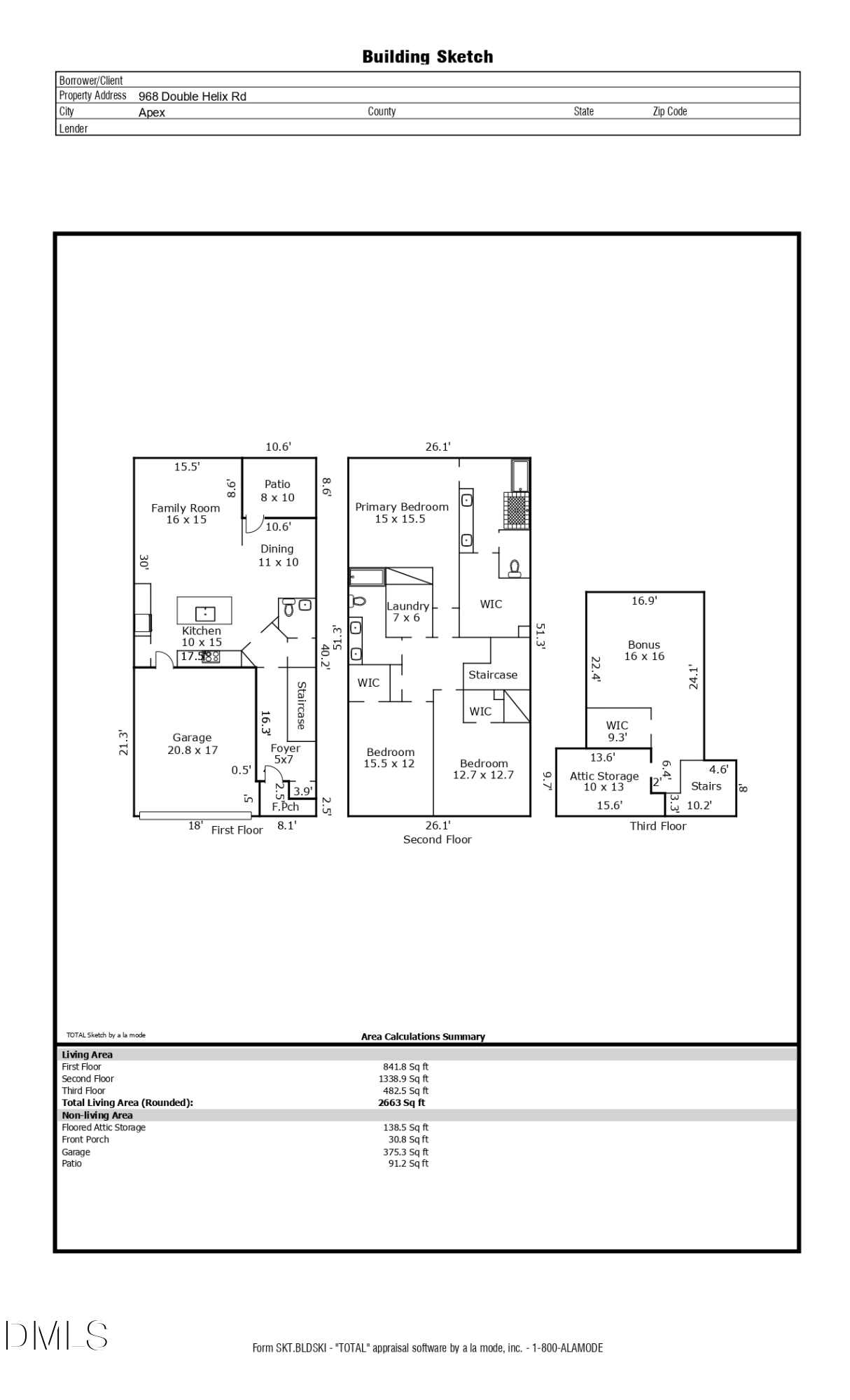 Exterior photo of 707 Mirkwood Avenue, Apex, NC 27523. MLS: 10195876