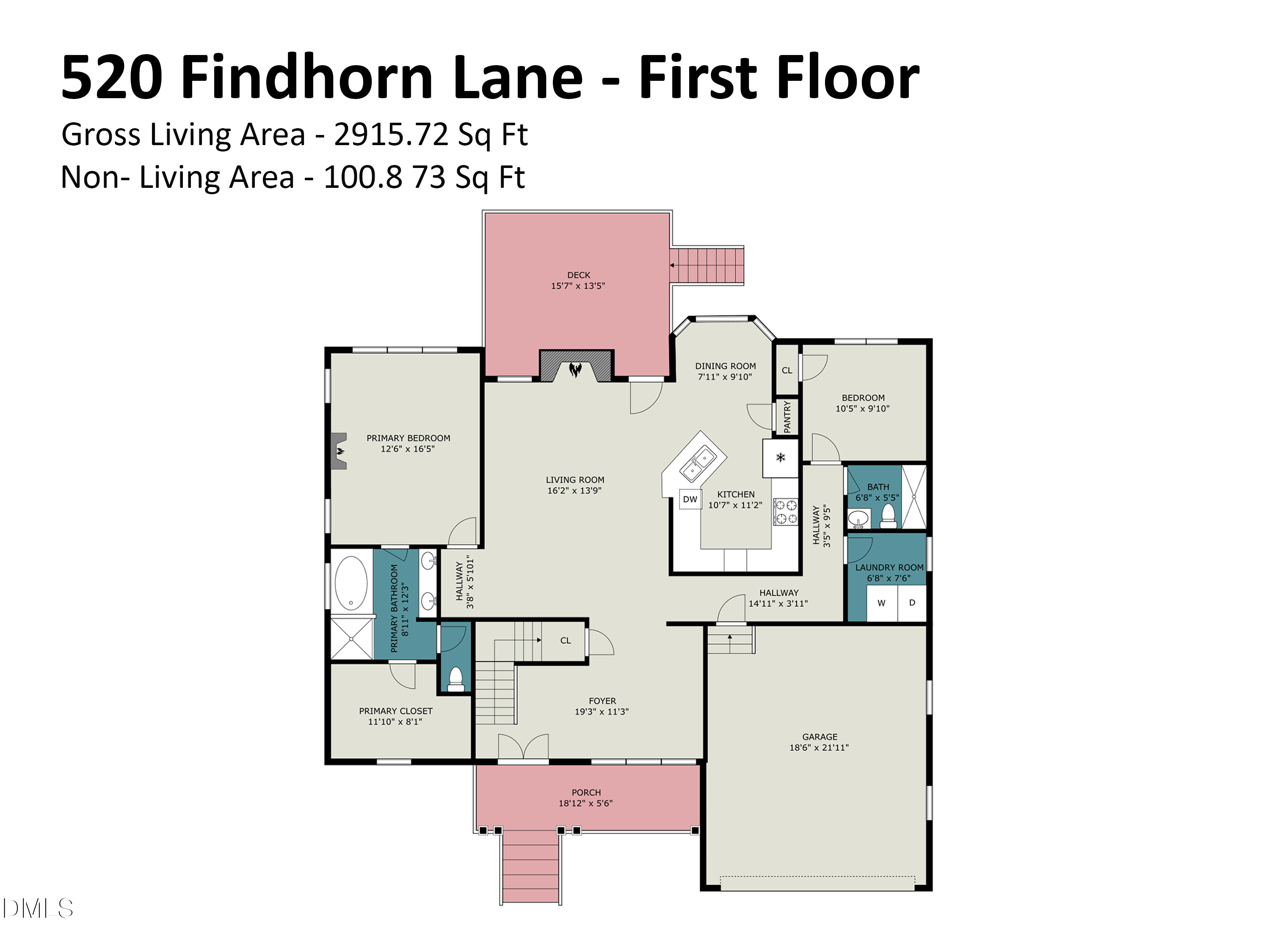 Exterior photo of 520 Findhorn Lane, Wake Forest, NC 27587. MLS: 10190872