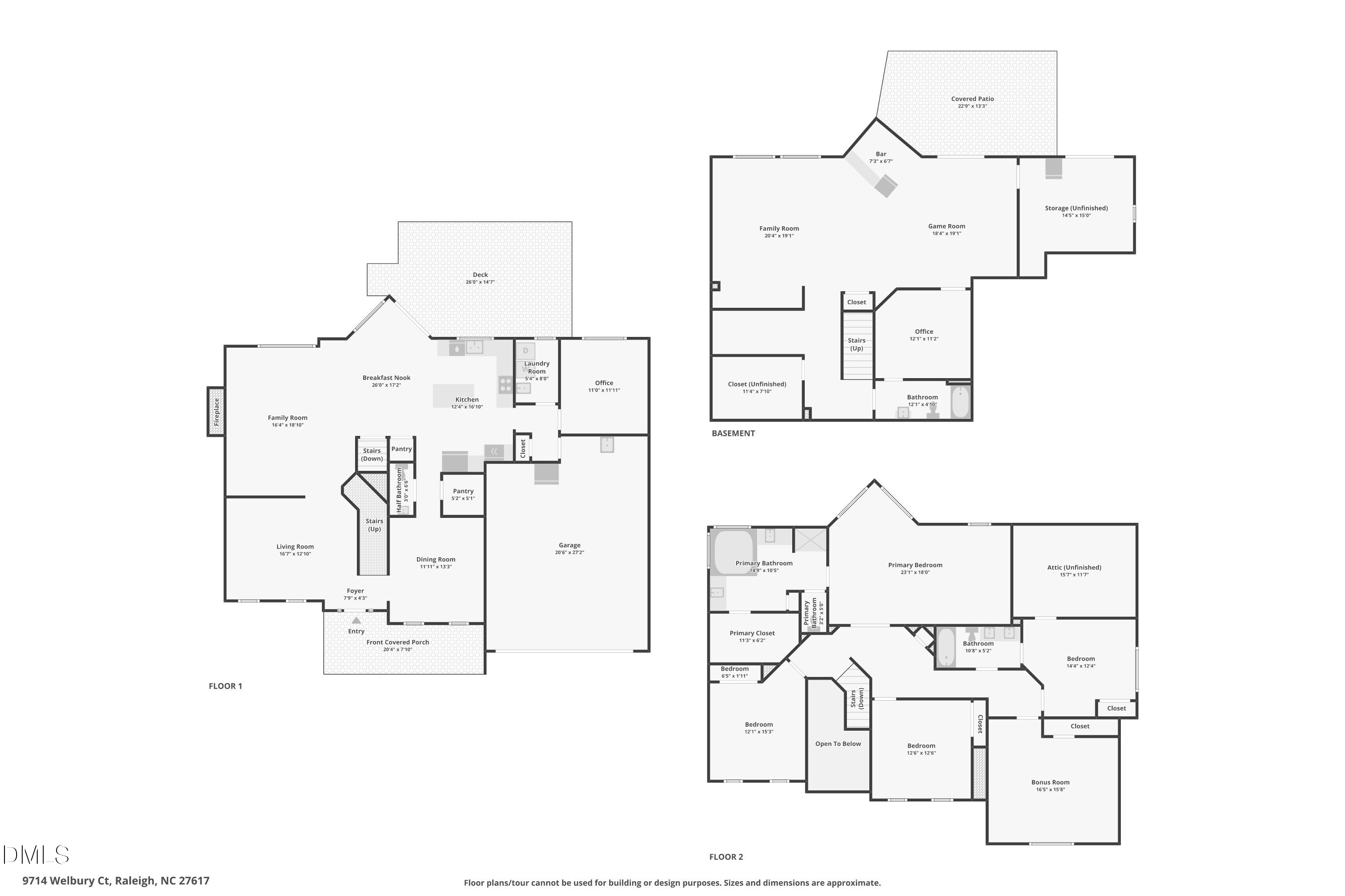 Exterior photo of 9714 Welbury Court, Raleigh, NC 27617. MLS: 10190297