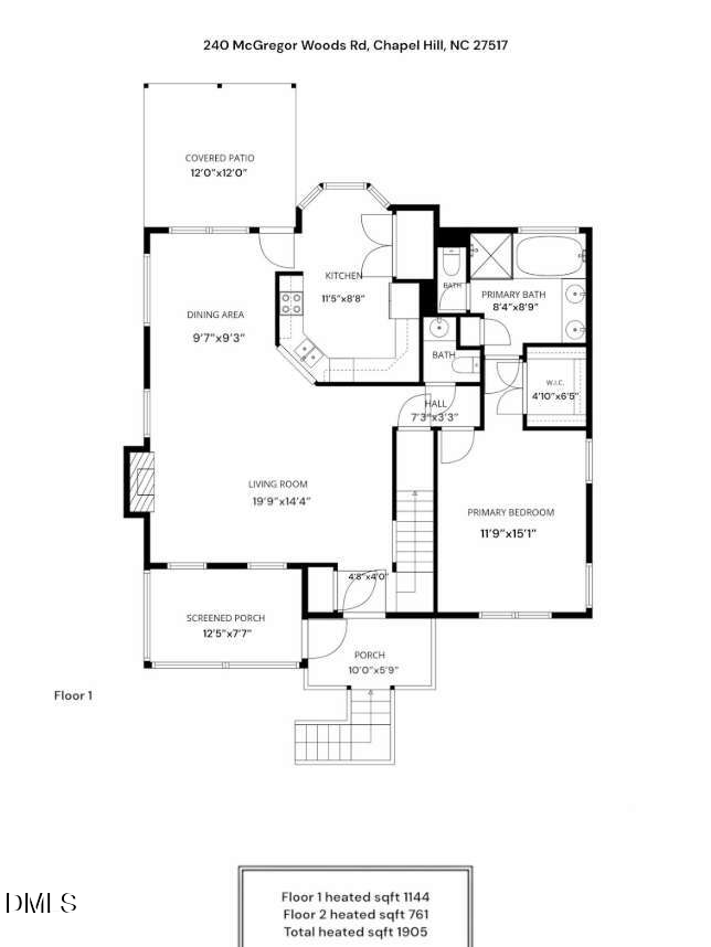 Exterior photo of 240 Mcgregor Woods Road, Chapel Hill, NC 27517. MLS: 10190834