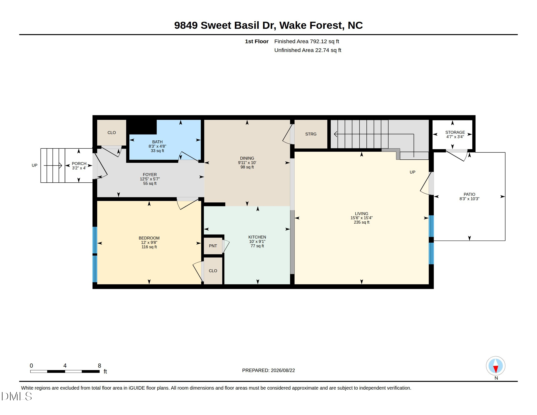Exterior photo of 9849 Sweet Basil Drive, Wake Forest, NC 27587. MLS: 10188441