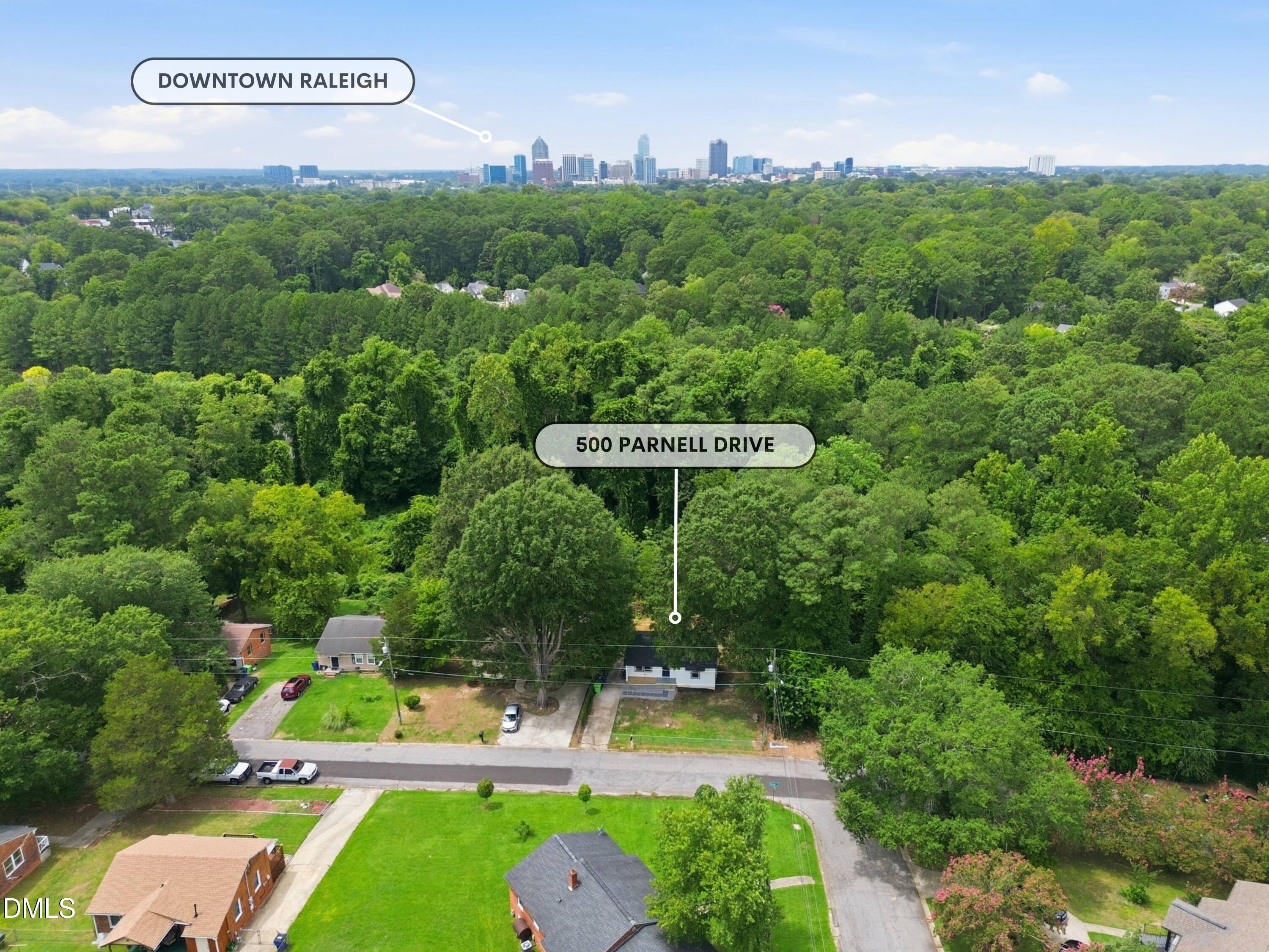 Exterior photo of 500 Parnell Drive, Raleigh, NC 27610. MLS: 10184699