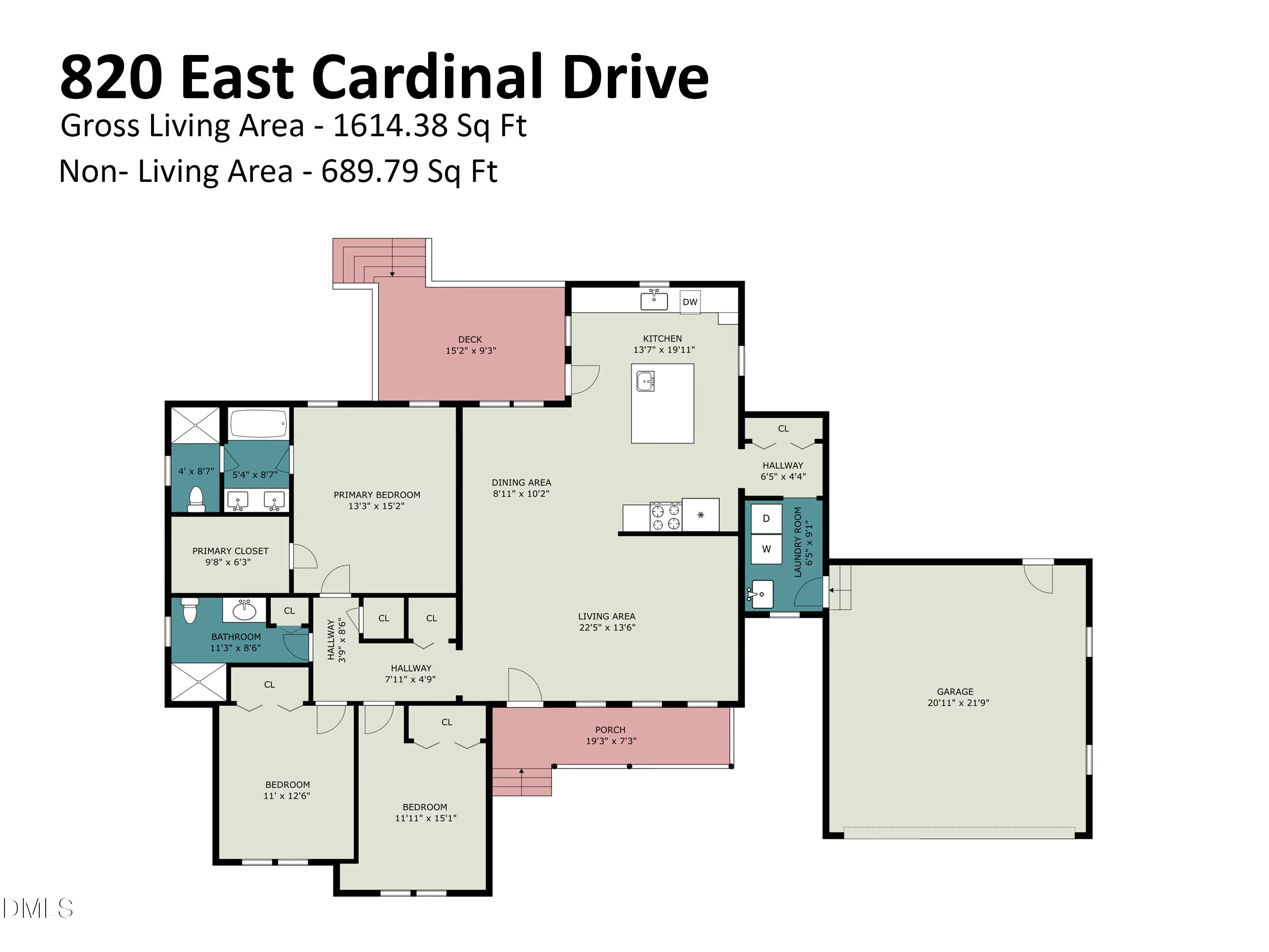 Exterior photo of 820 E Cardinal Drive, Fuquay Varina, NC 27526. MLS: 10179868
