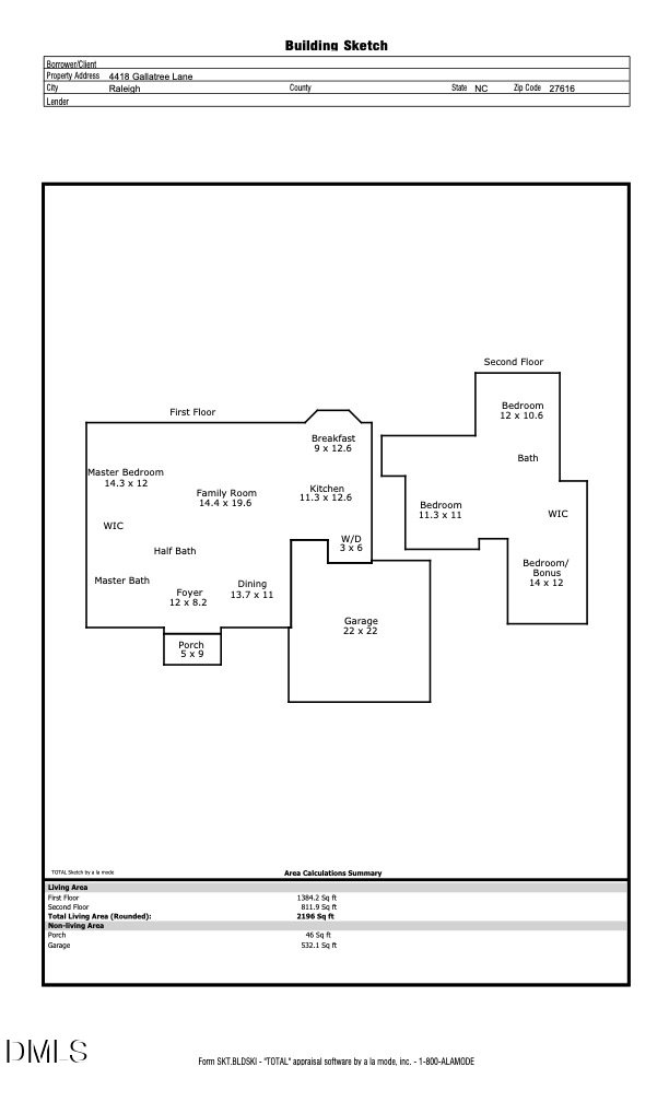 Exterior photo of 4418 Gallatree Lane, Raleigh, NC 27616. MLS: 10190463