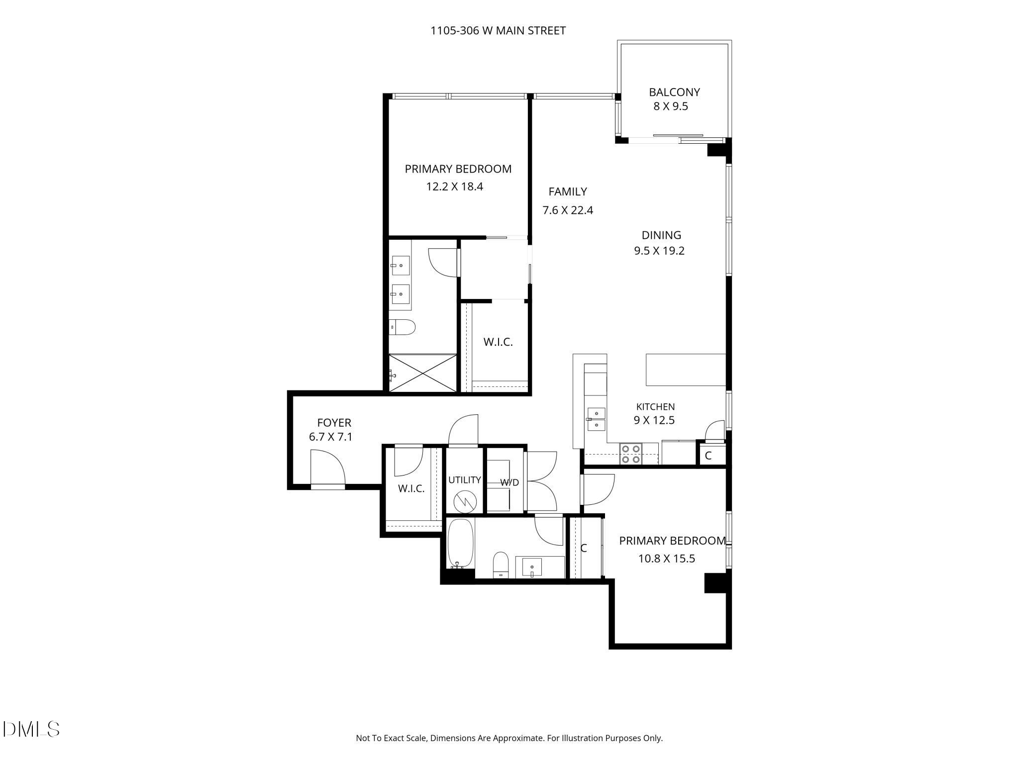 Exterior photo of 1105 W Main Street #306, Durham, NC 27701. MLS: 10186071