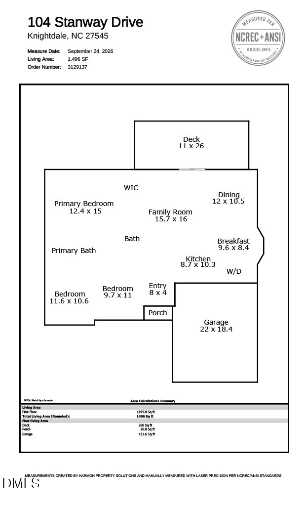 Exterior photo of 104 Stanway Drive, Knightdale, NC 27545. MLS: 10182168