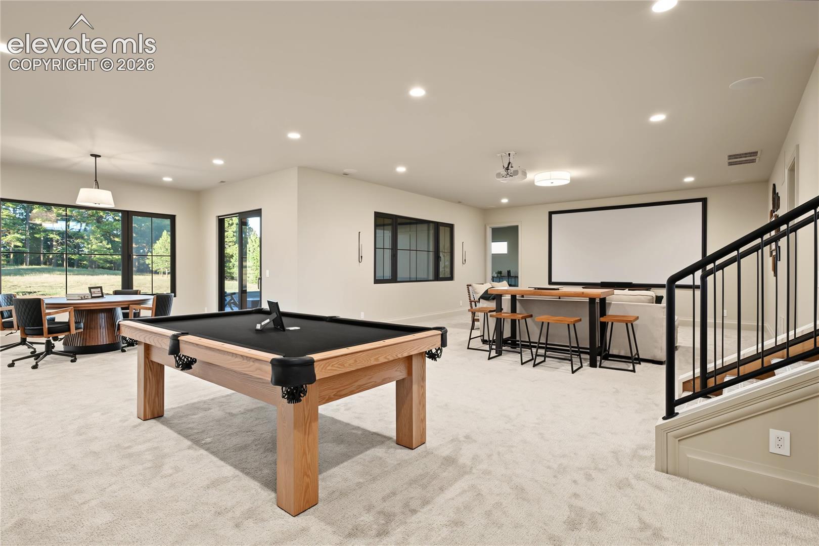 Enjoy this large open Rec room