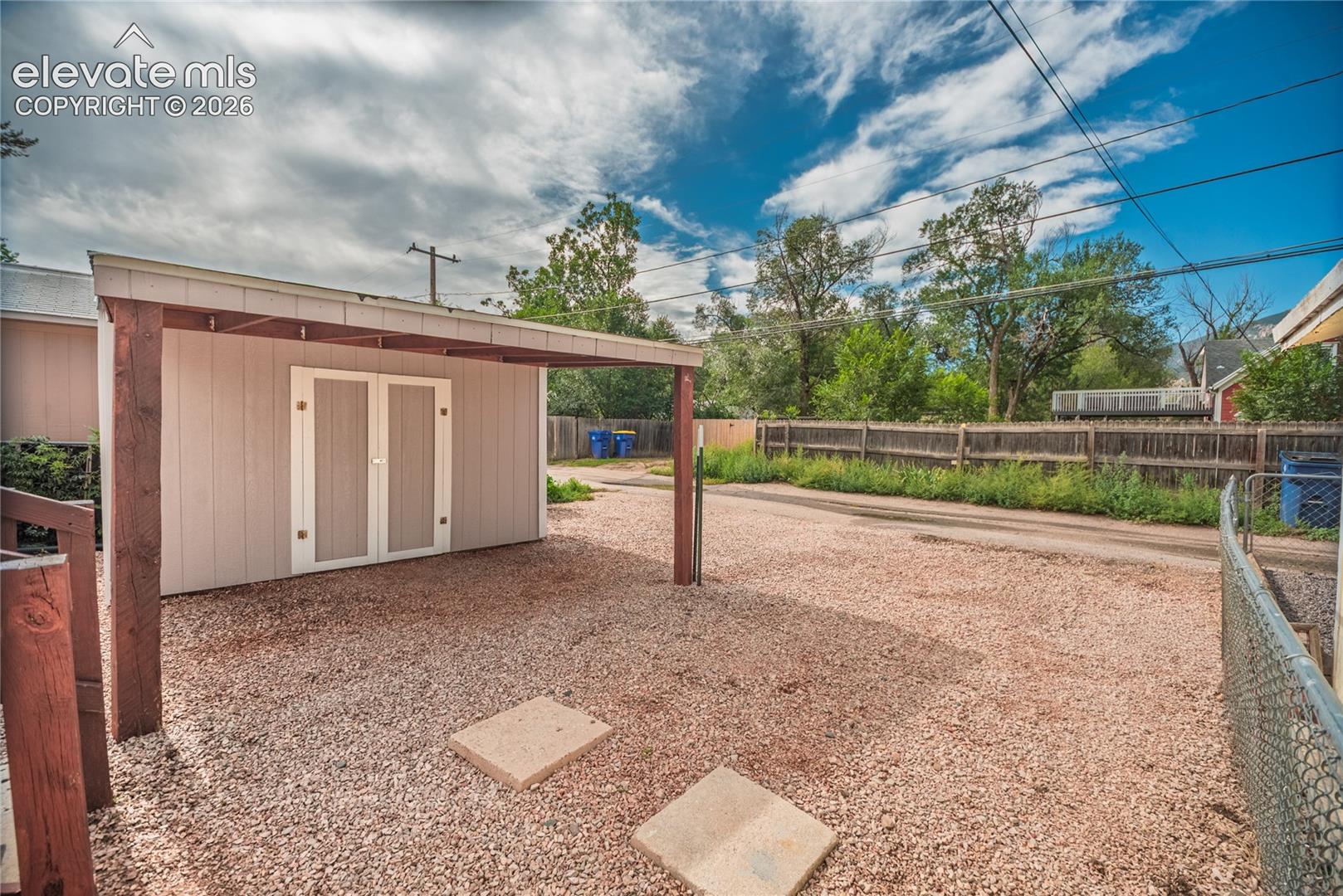 Shed and carport