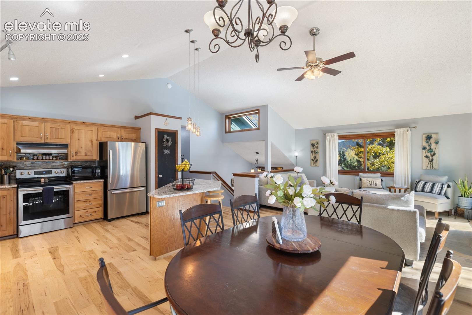 And a nice big, open concept kitchen