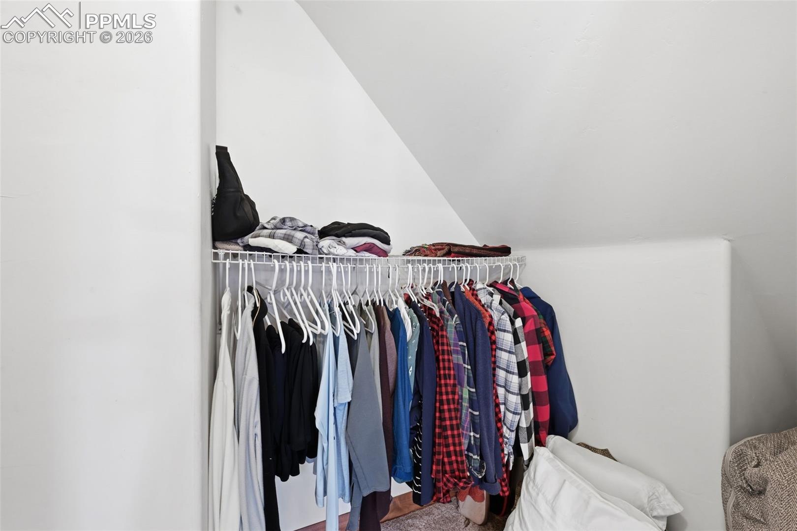 Second walk-in closet for the primary retreat. 