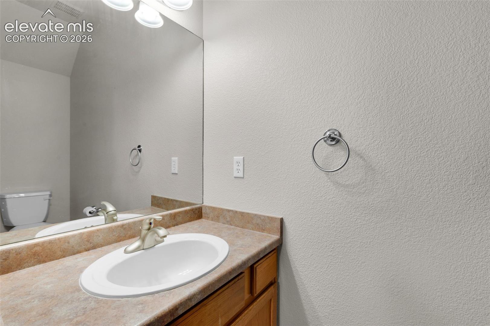 Half Bathroom on the main level.