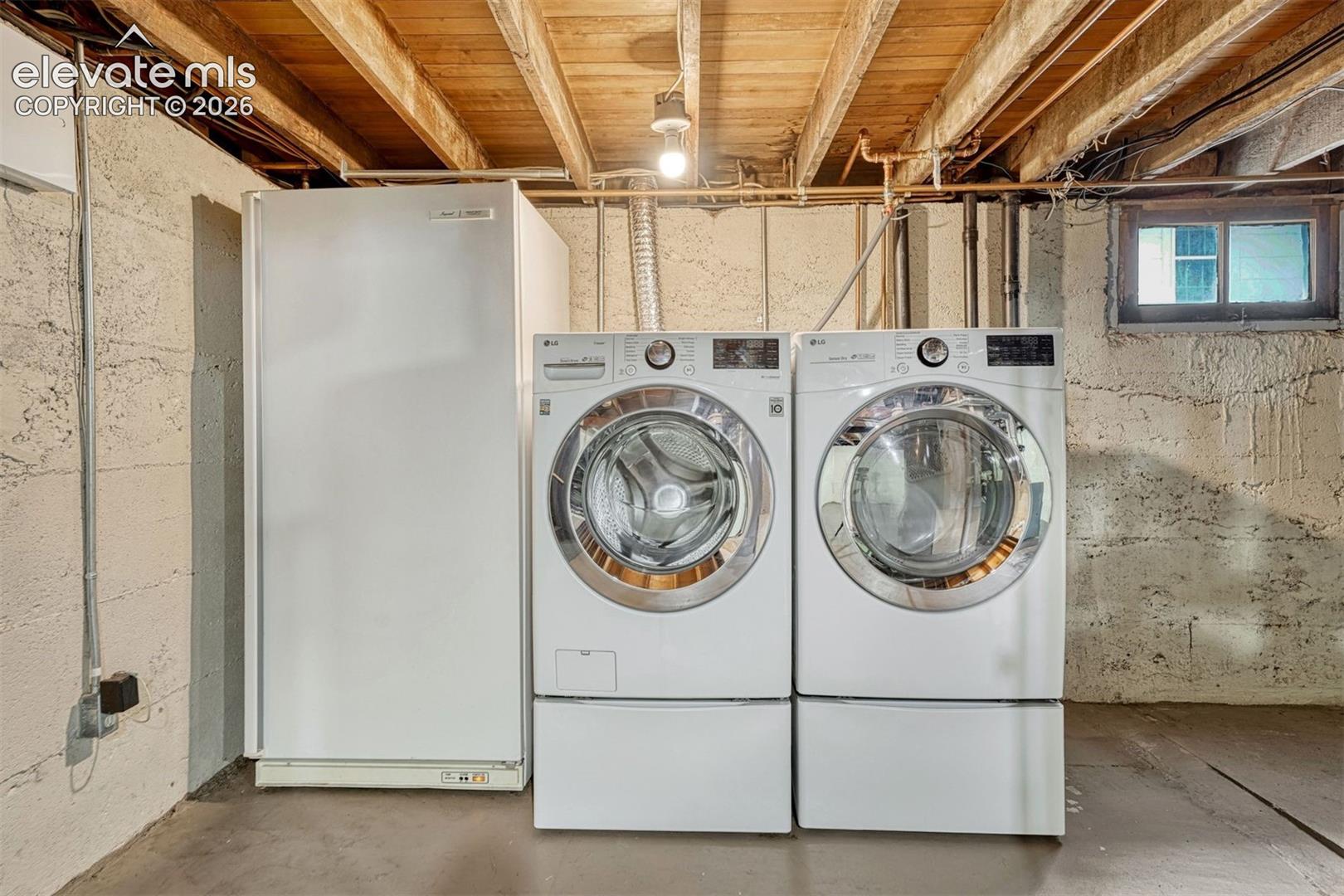 Washer, Dryer and upright Freezer included