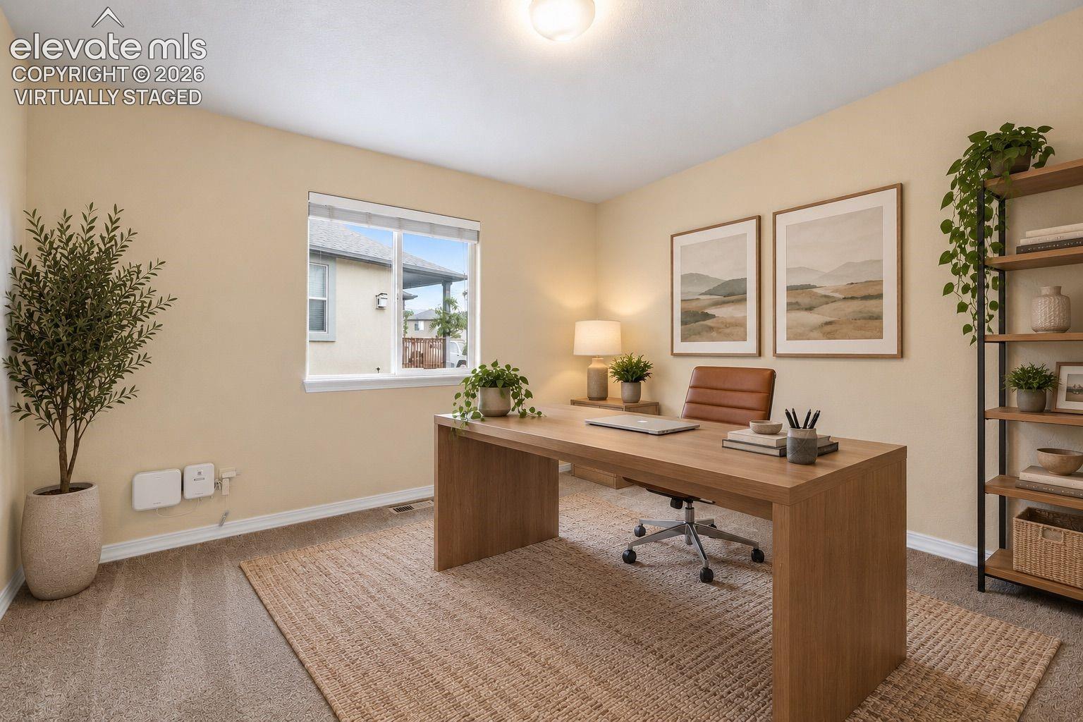 Virtually Staged Main Level Bedroom/Office