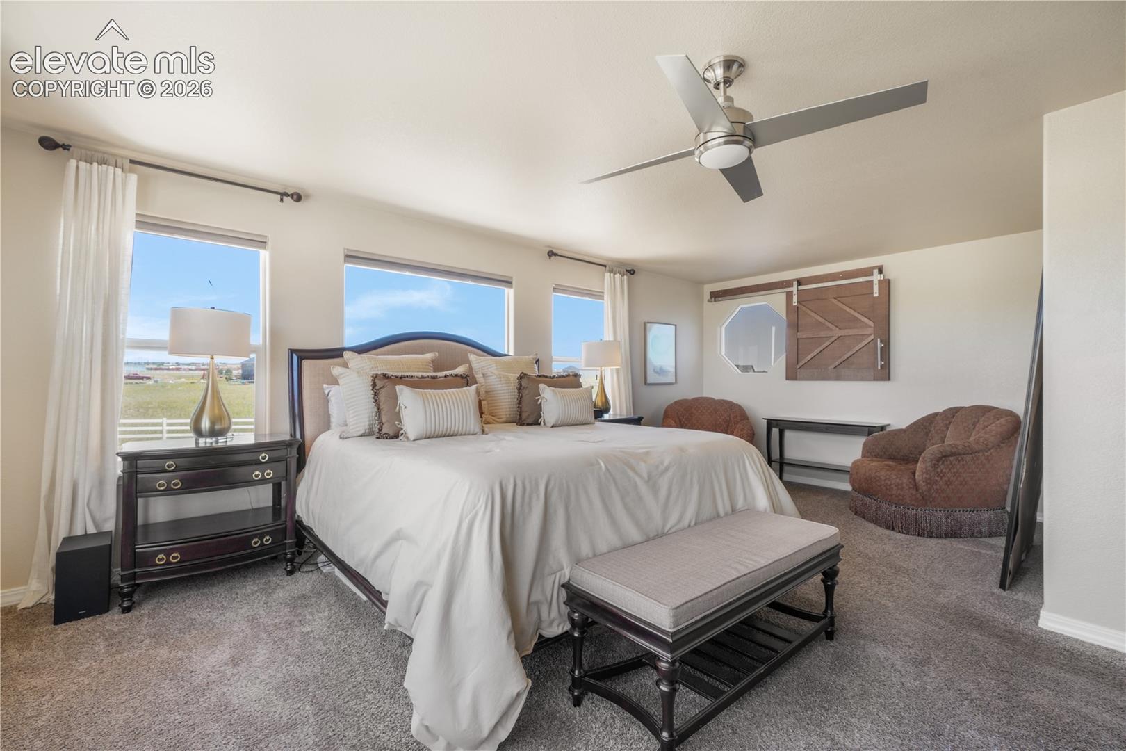 Spacious Primary Bedroom with Sitting Area