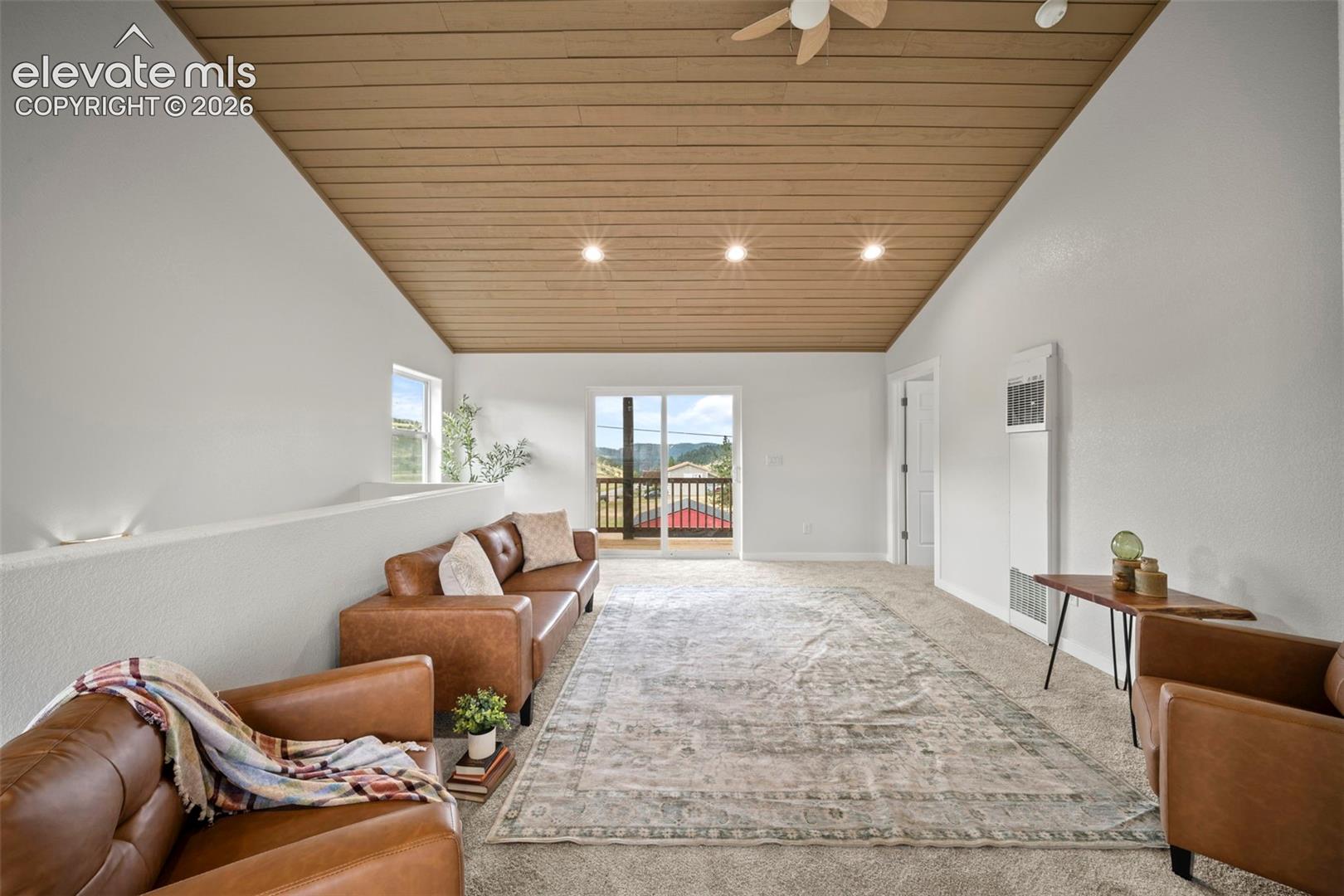 Spacious upper level with tongue-and-groove ceilings