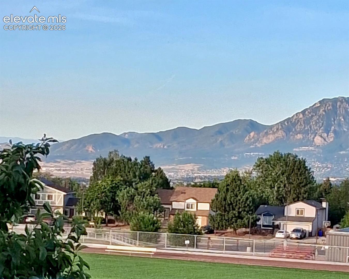 Mountain views from inside the home
