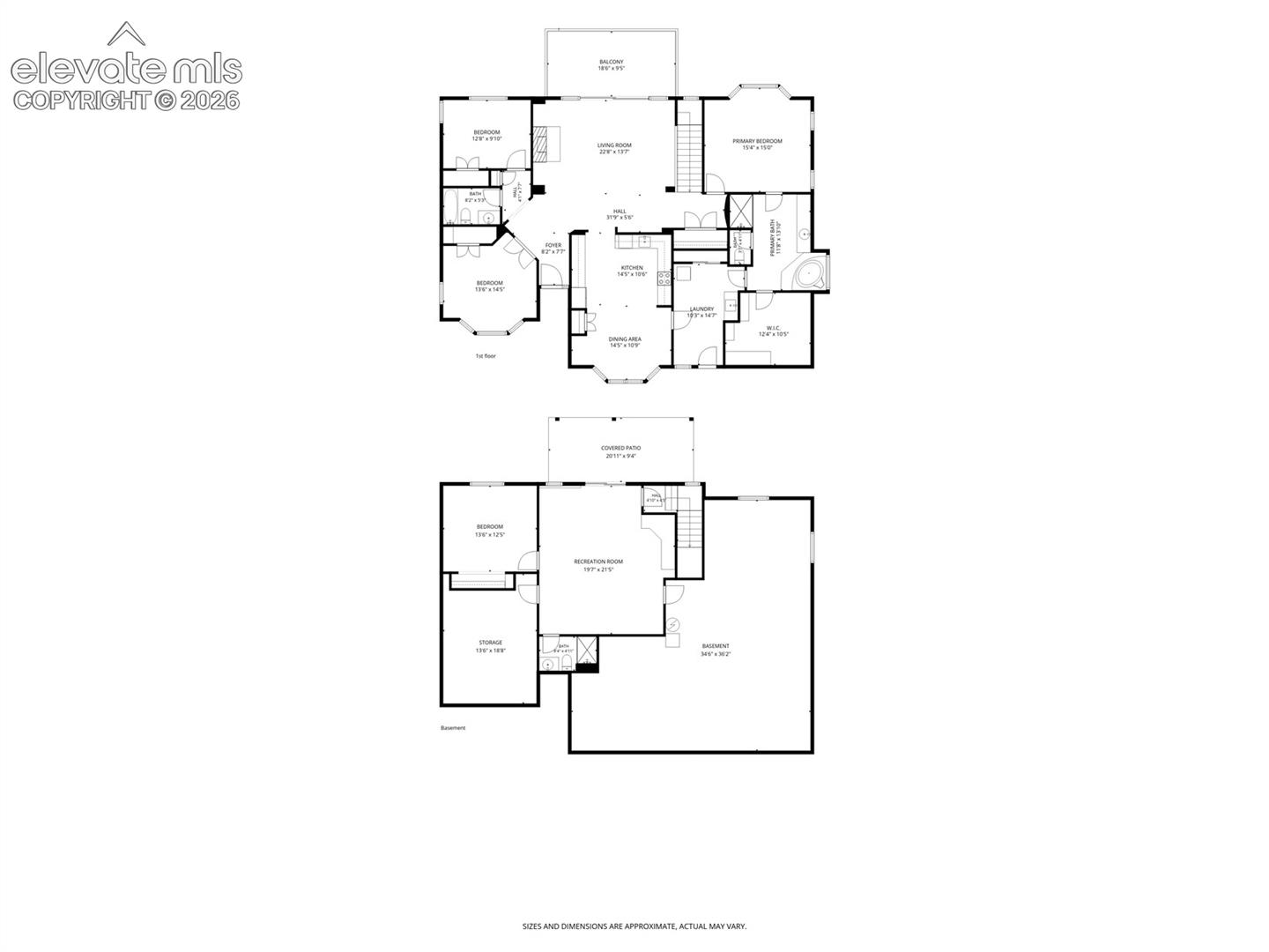 Upper and Lower Floor Plan