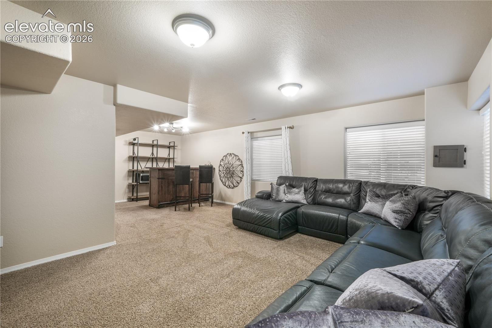 Large Basement Family Room with Endless Possibilities 