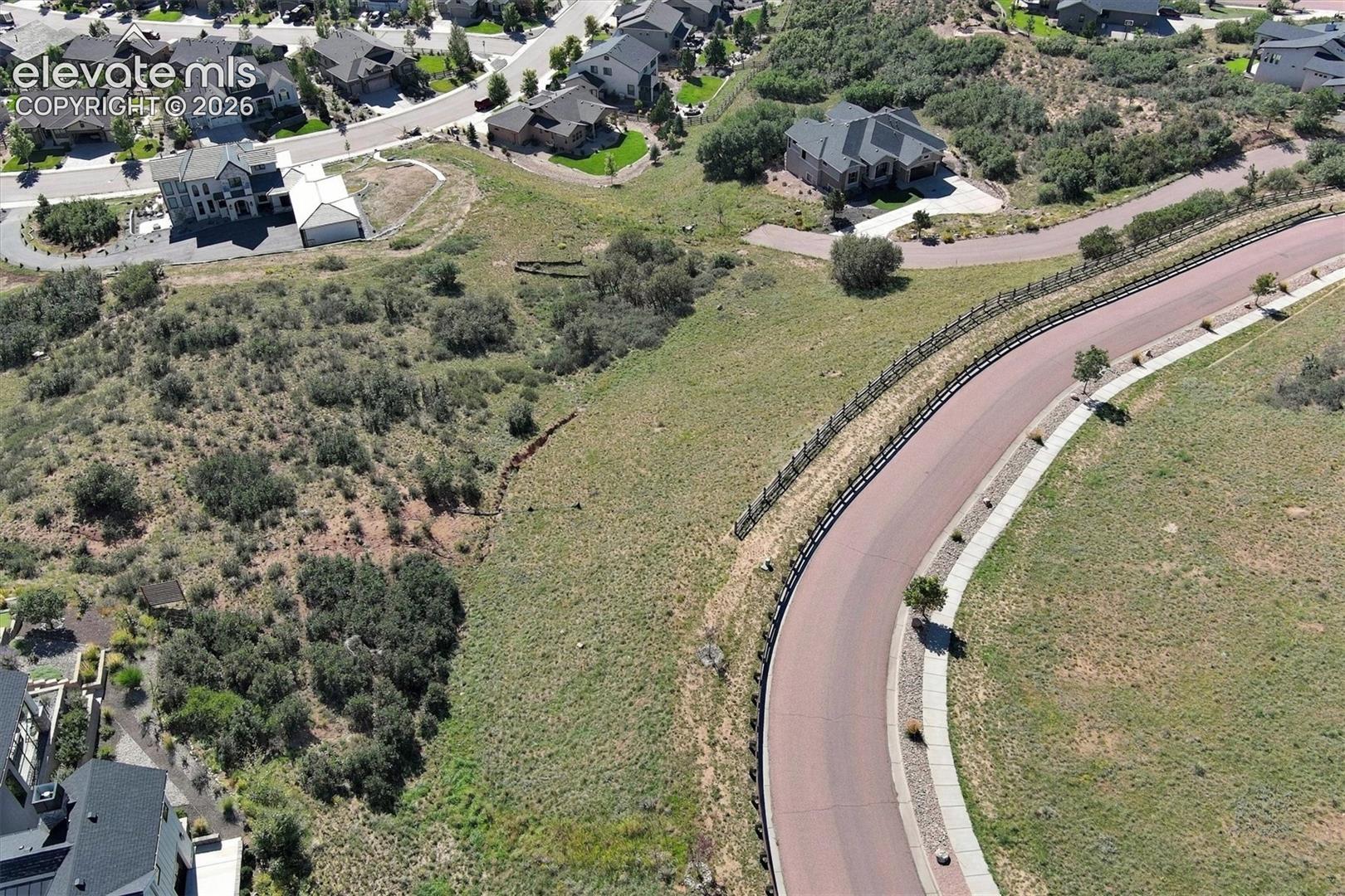Aerial shot of the parcel 