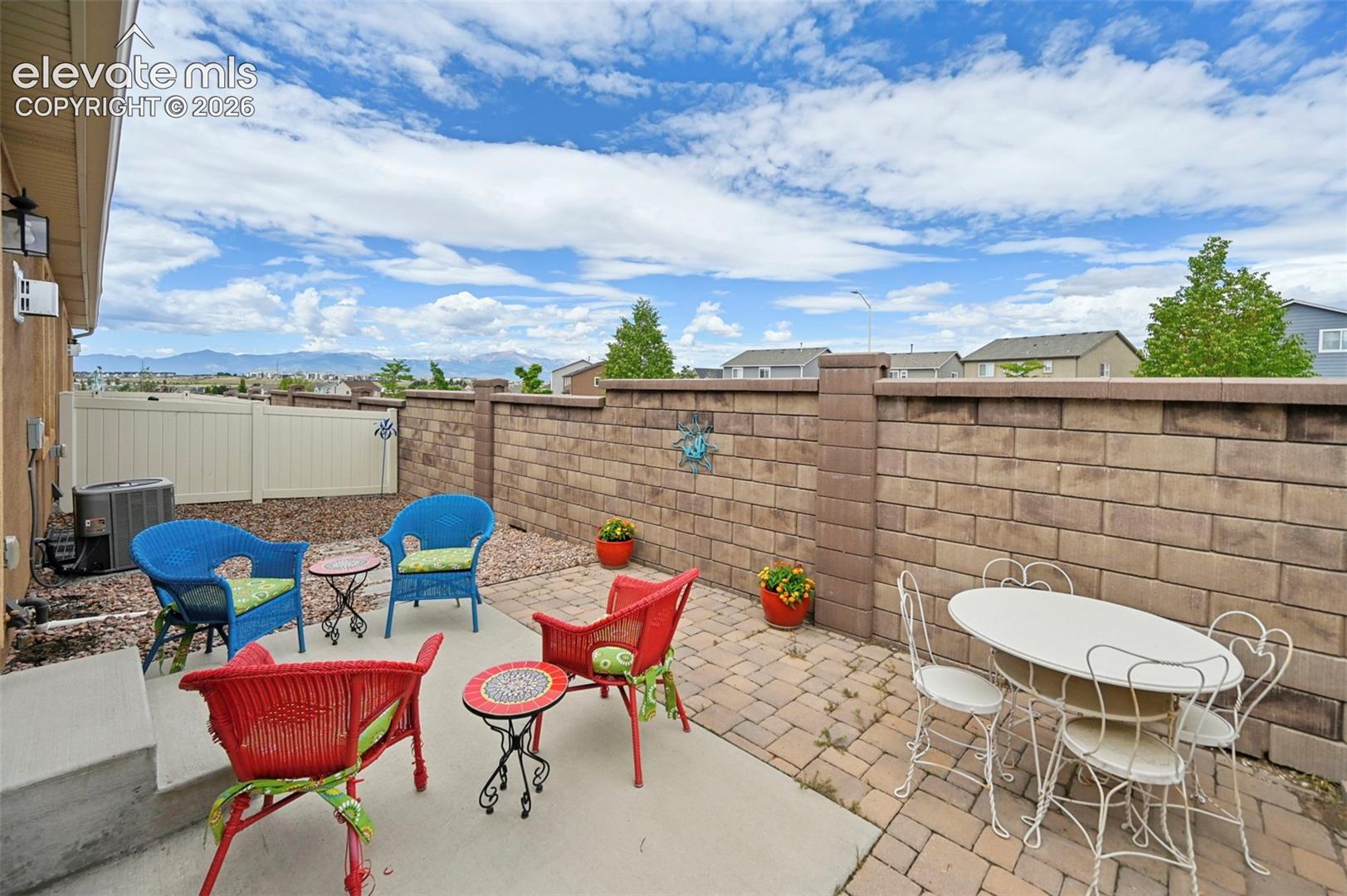 Large patio area where you can relax and enjoy the view!