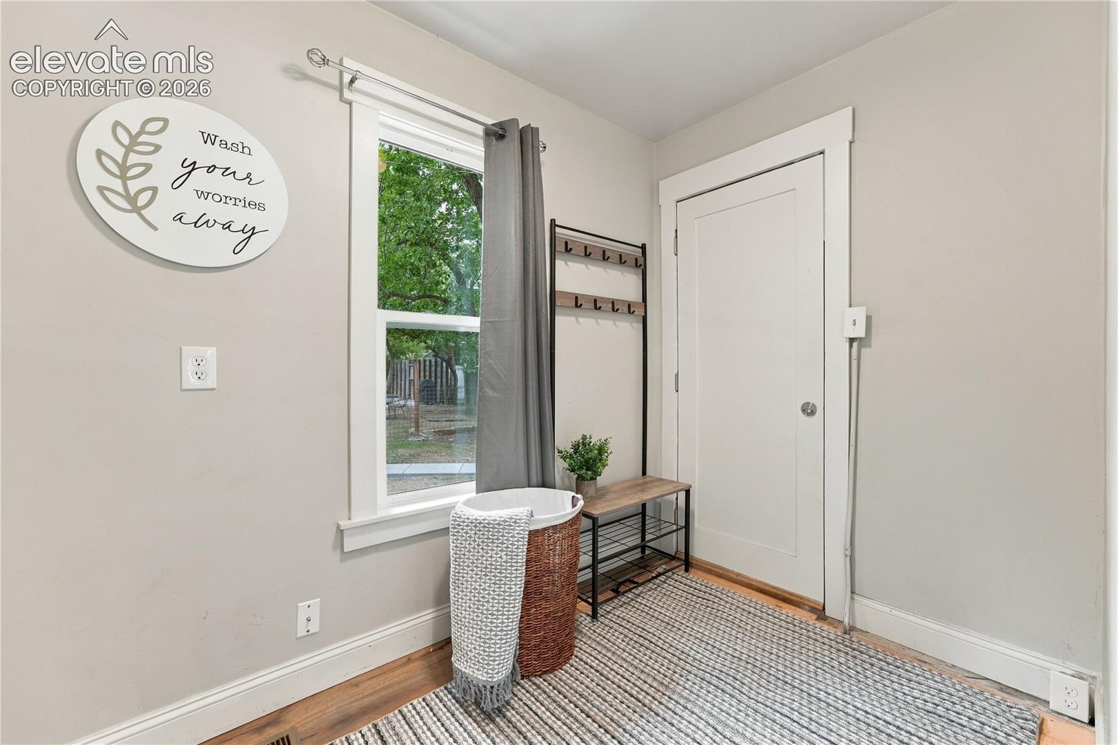 Could double as a laundry area or mud room. 