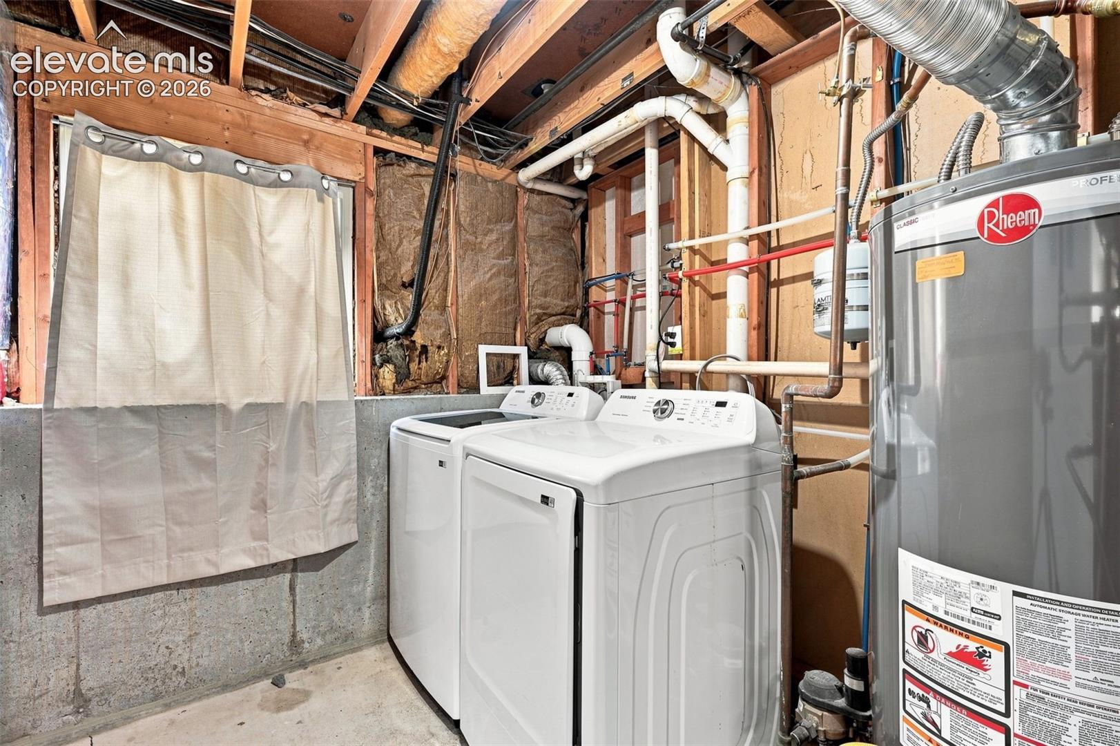 Laundry Room in Lower Level Washer and Dryer remain. New Furnace, Water Heater 2023