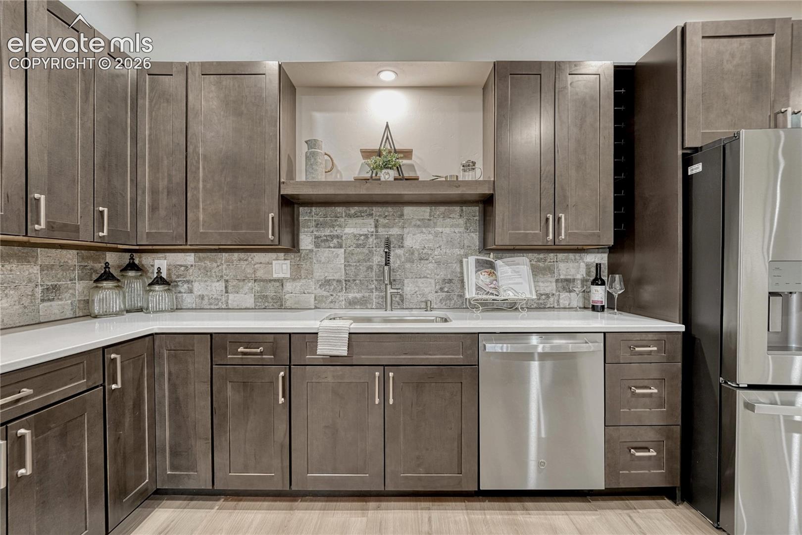 ...tile backsplash...