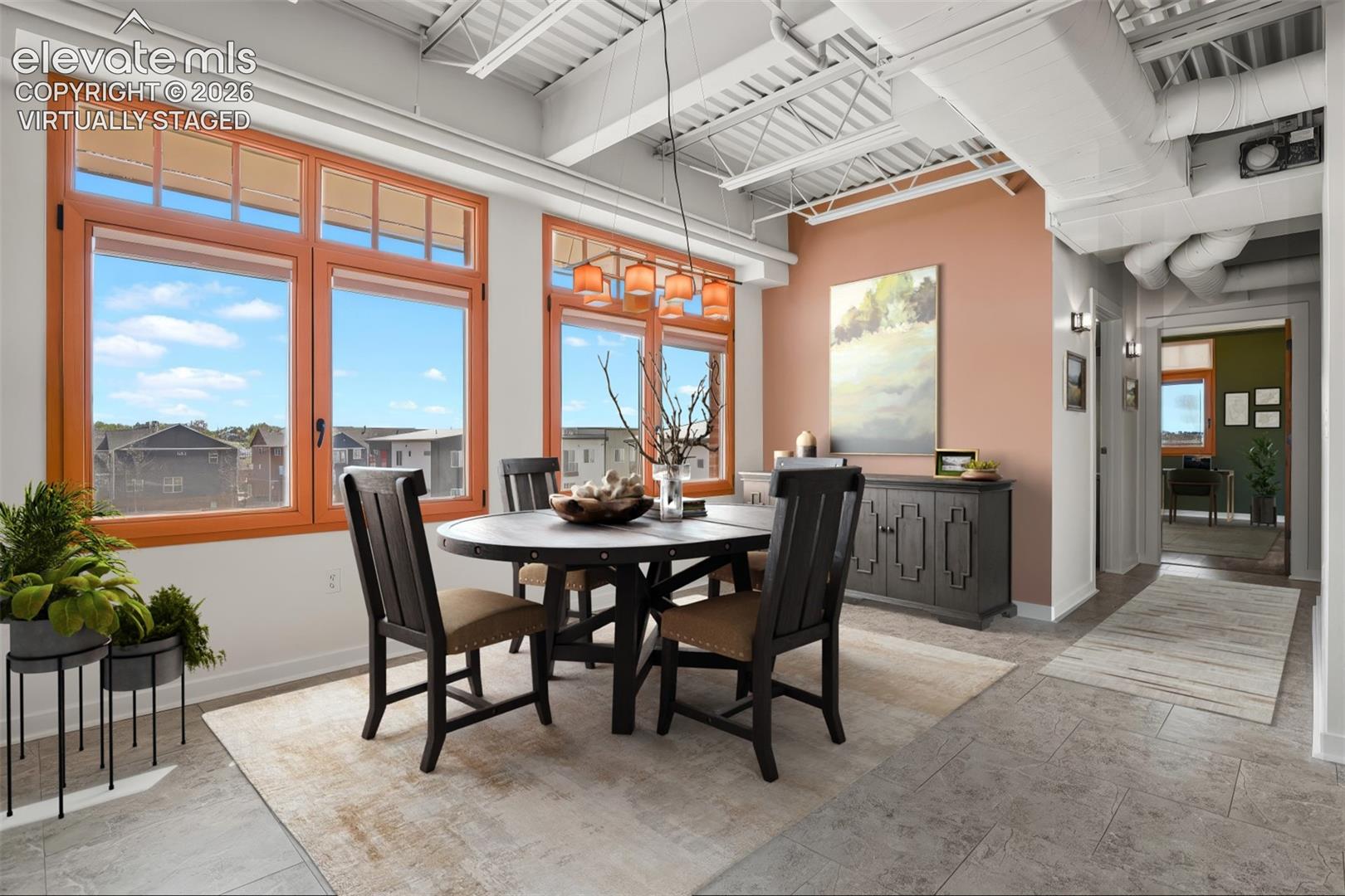 Separate dining area. Virtually Staged