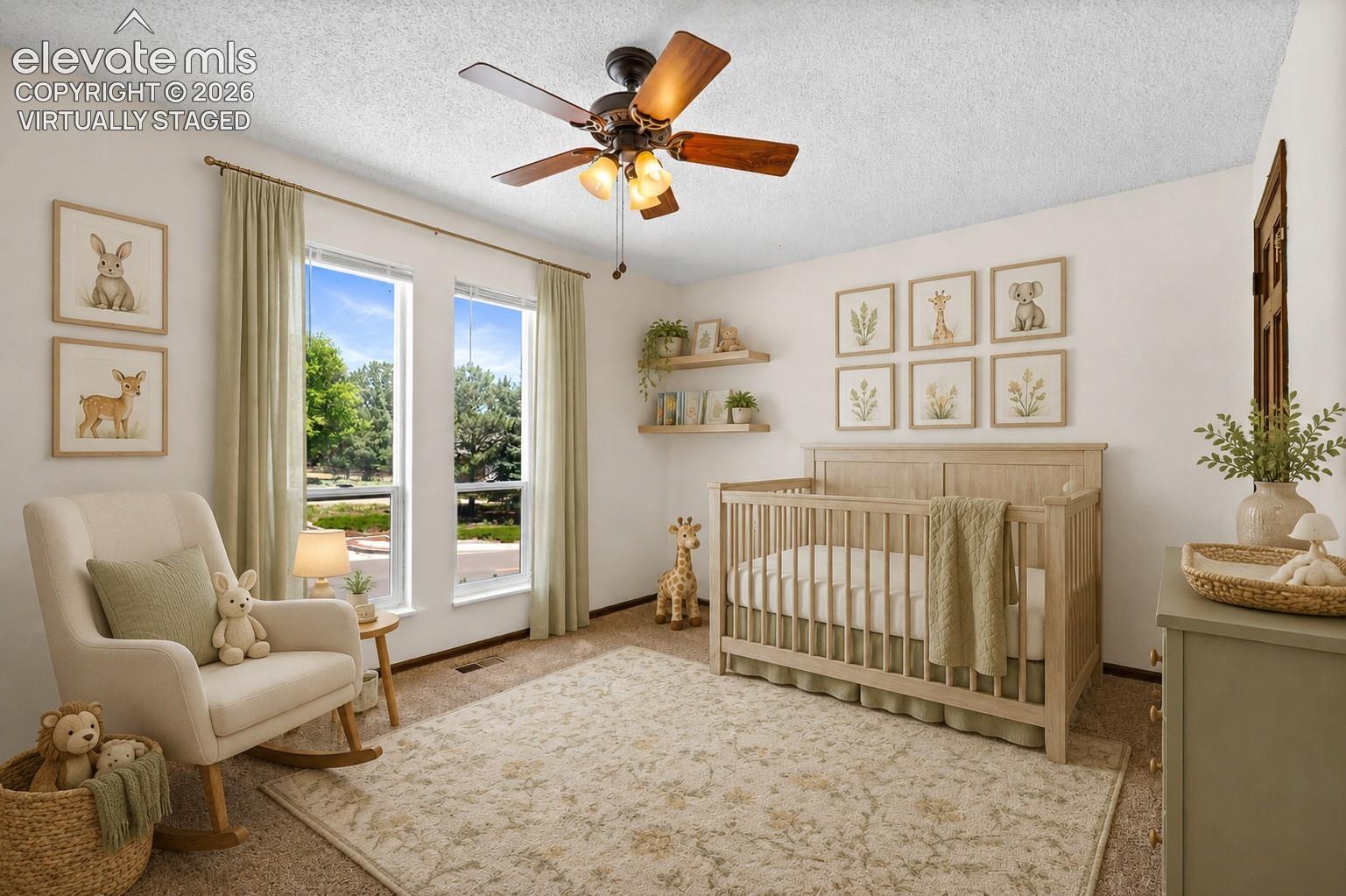 Virtually Staged; 2nd Bedroom, Upper Level