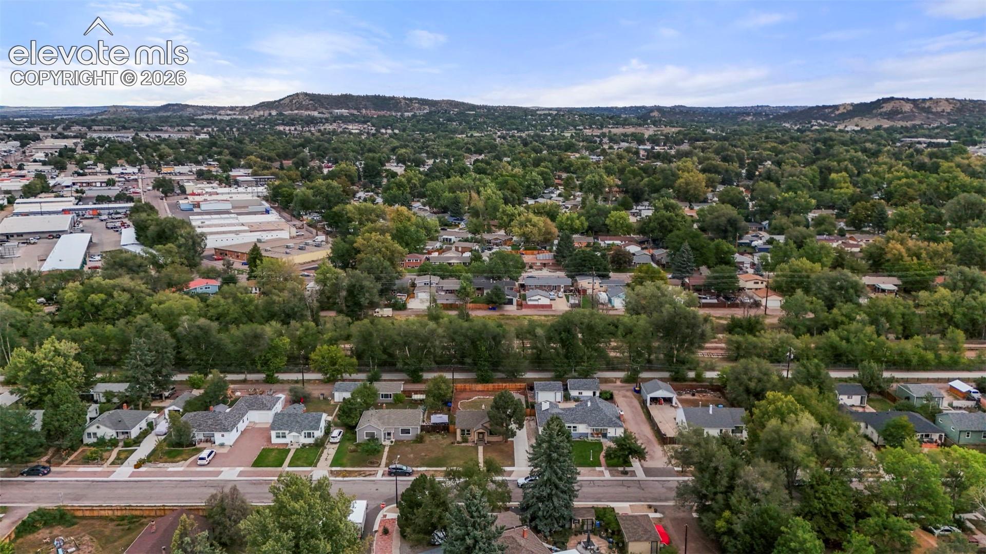 Aerial View Looking to the North