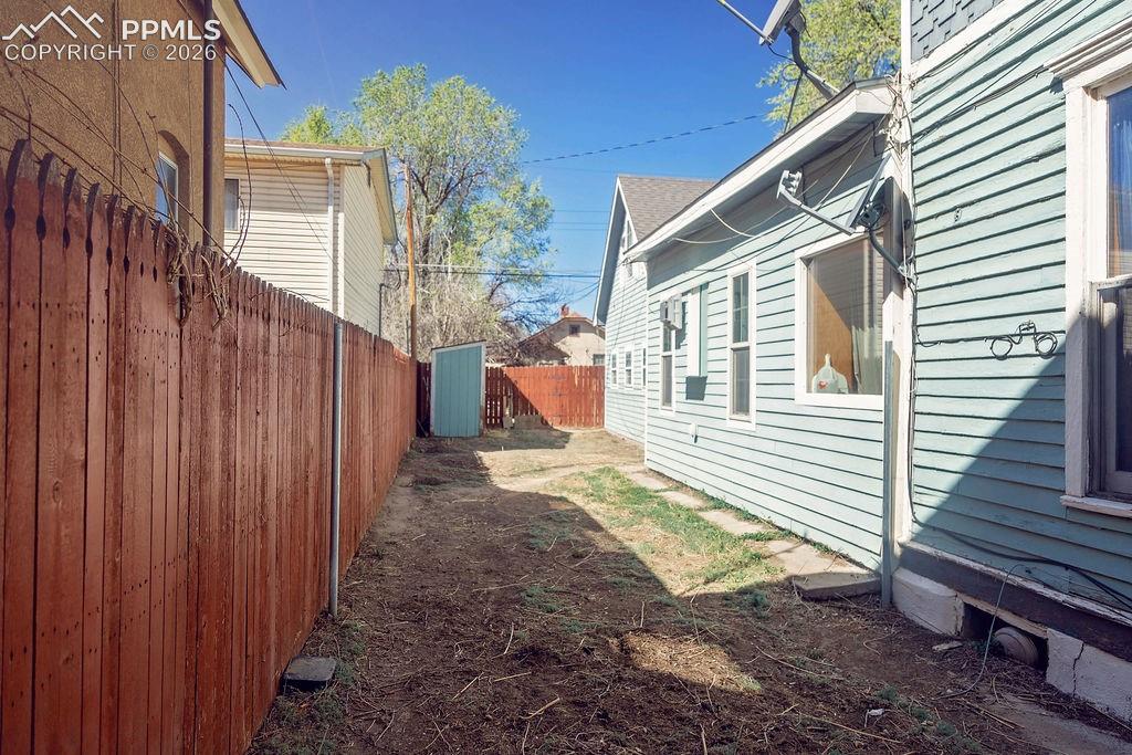 South Side of Backyard (Looking Towards Shed & Garage)