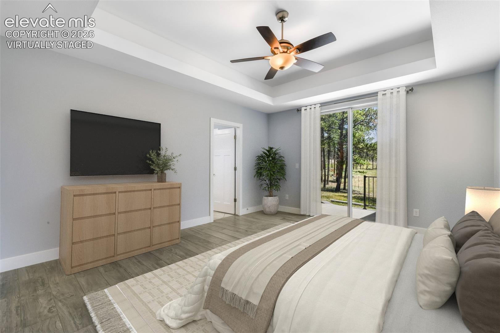 Master Bedroom virtually staged