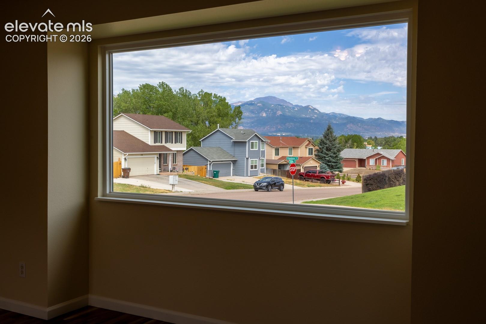 Another view of Pikes Peak from Living Room