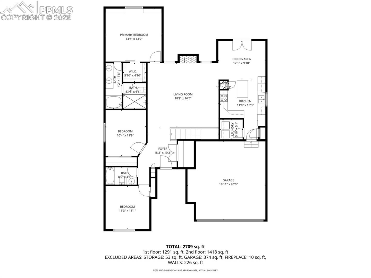Main Level Floor Plan