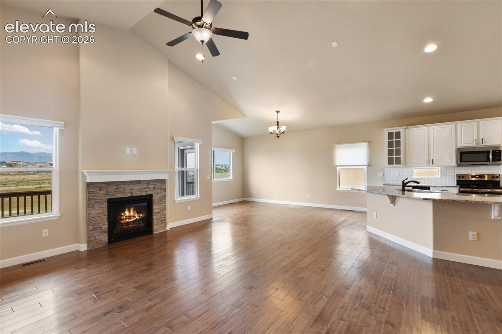 Vaulted ceilings and plenty of daylight