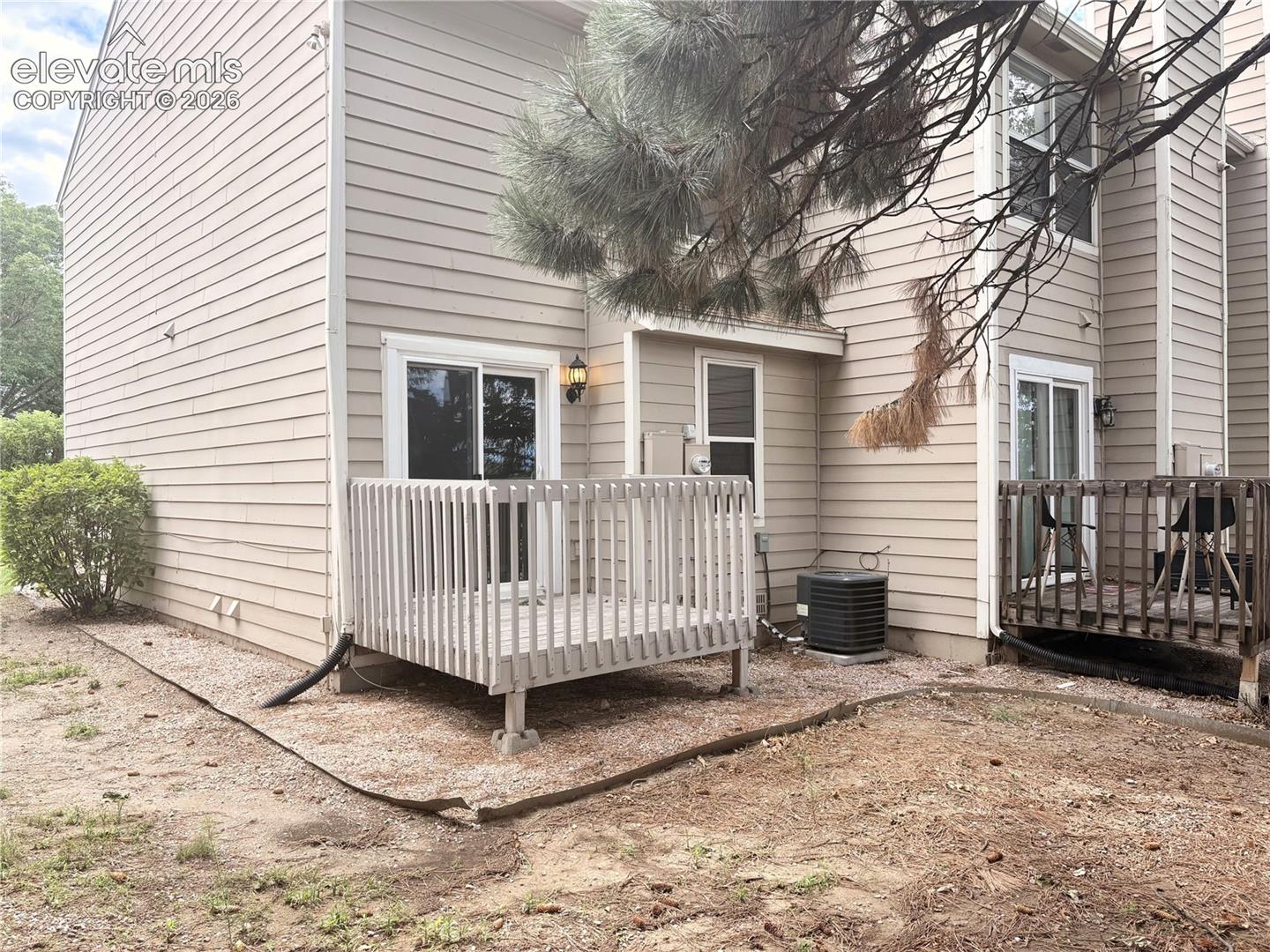 Backyard deck to relax and enjoy the fresh Colorado air.