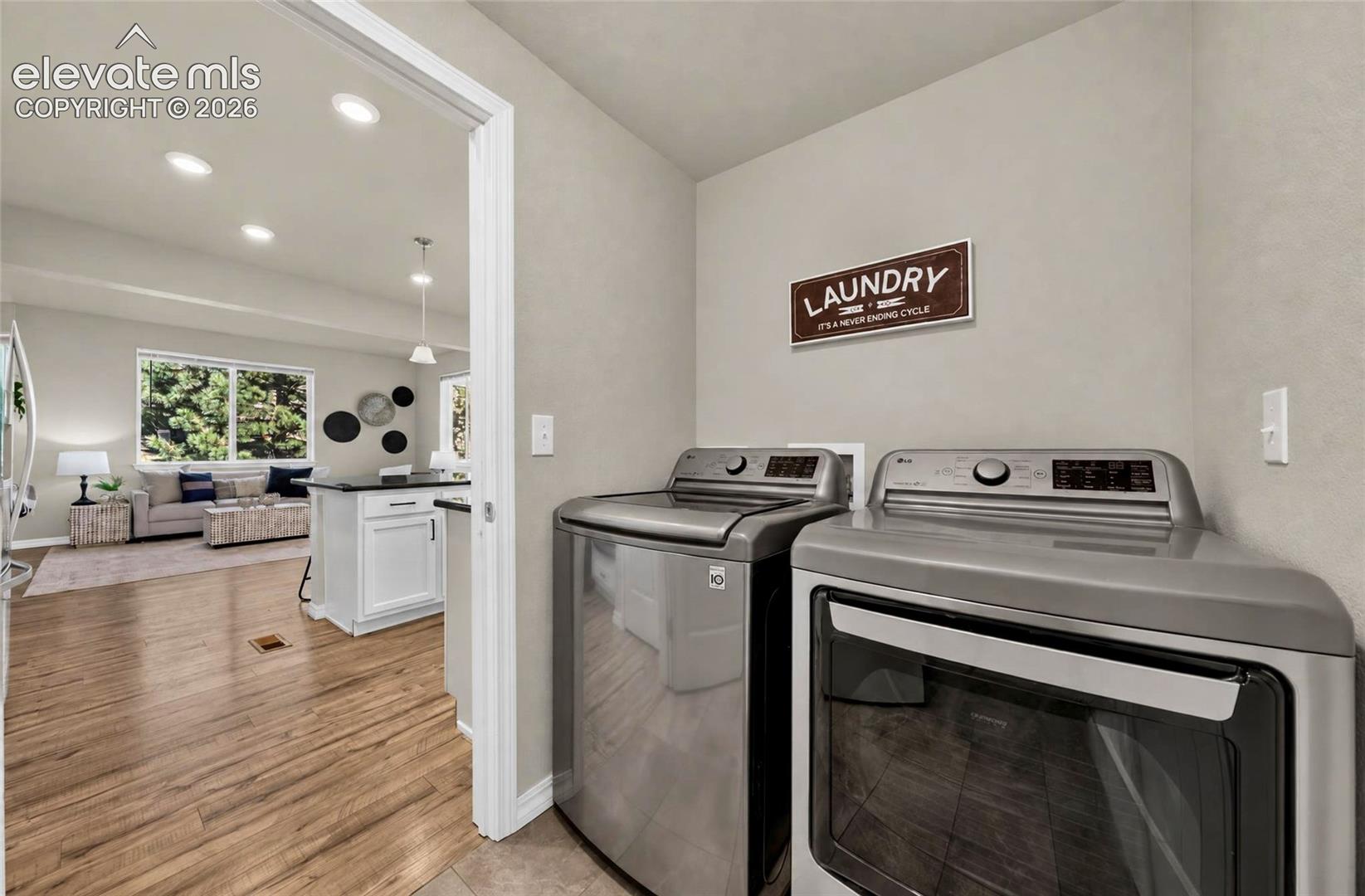 Dedicated laundry area 