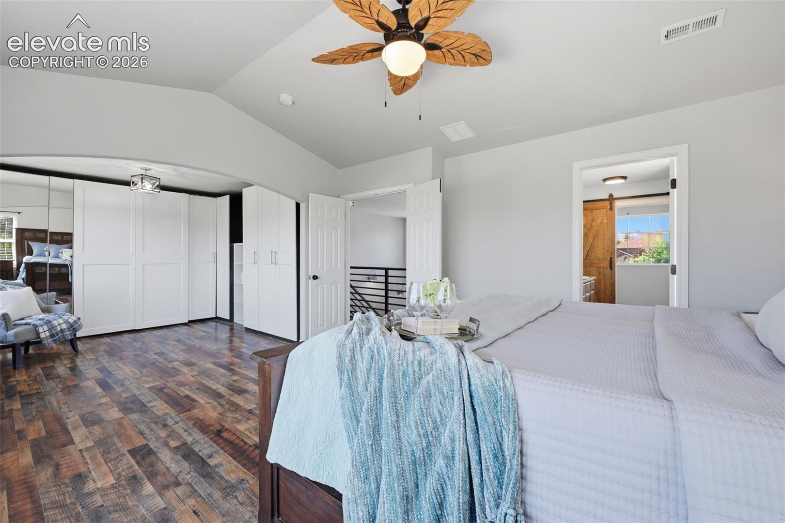 Double door entry and private bath suite in the master retreat!