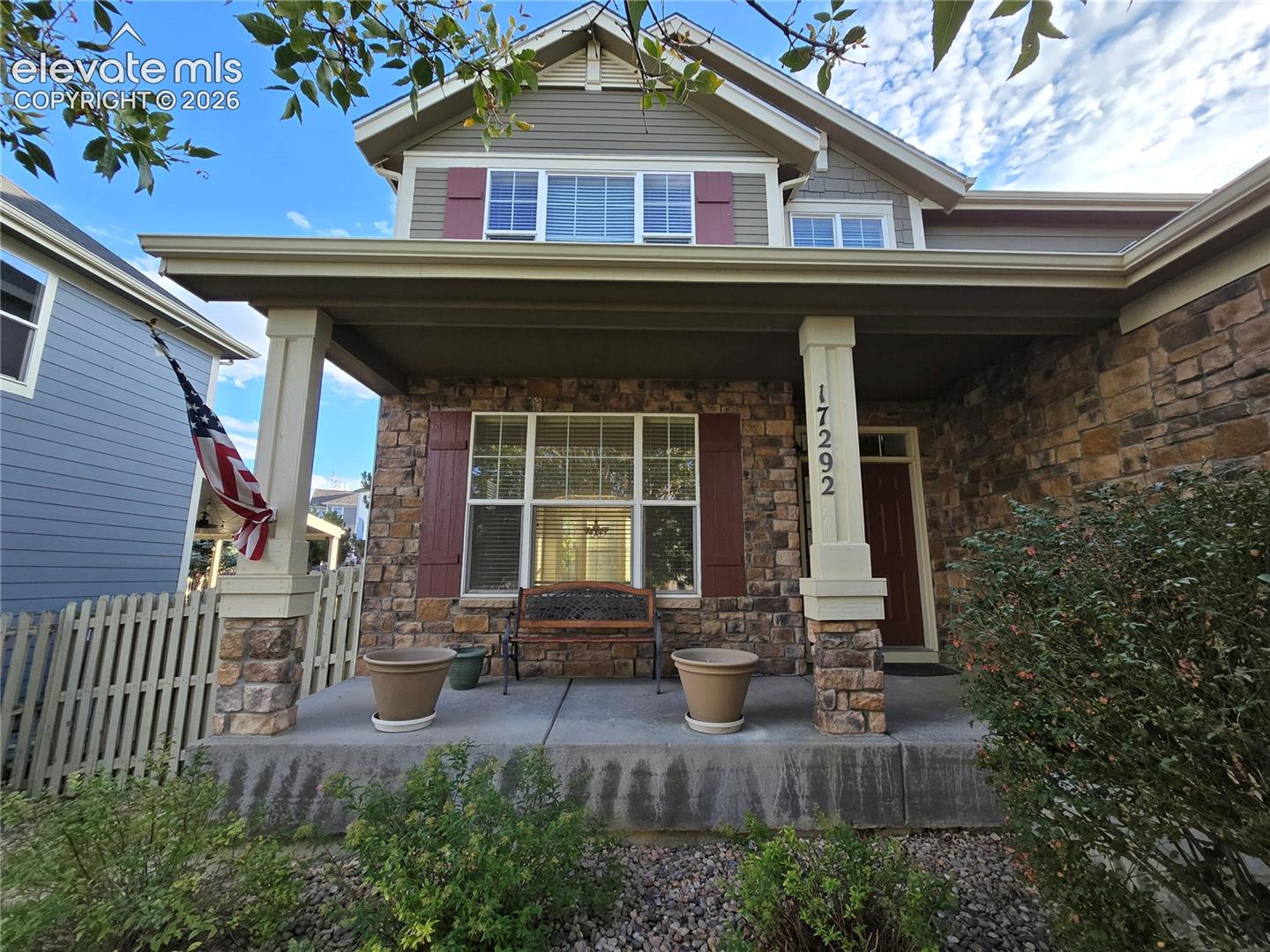 Front Porch with Bench