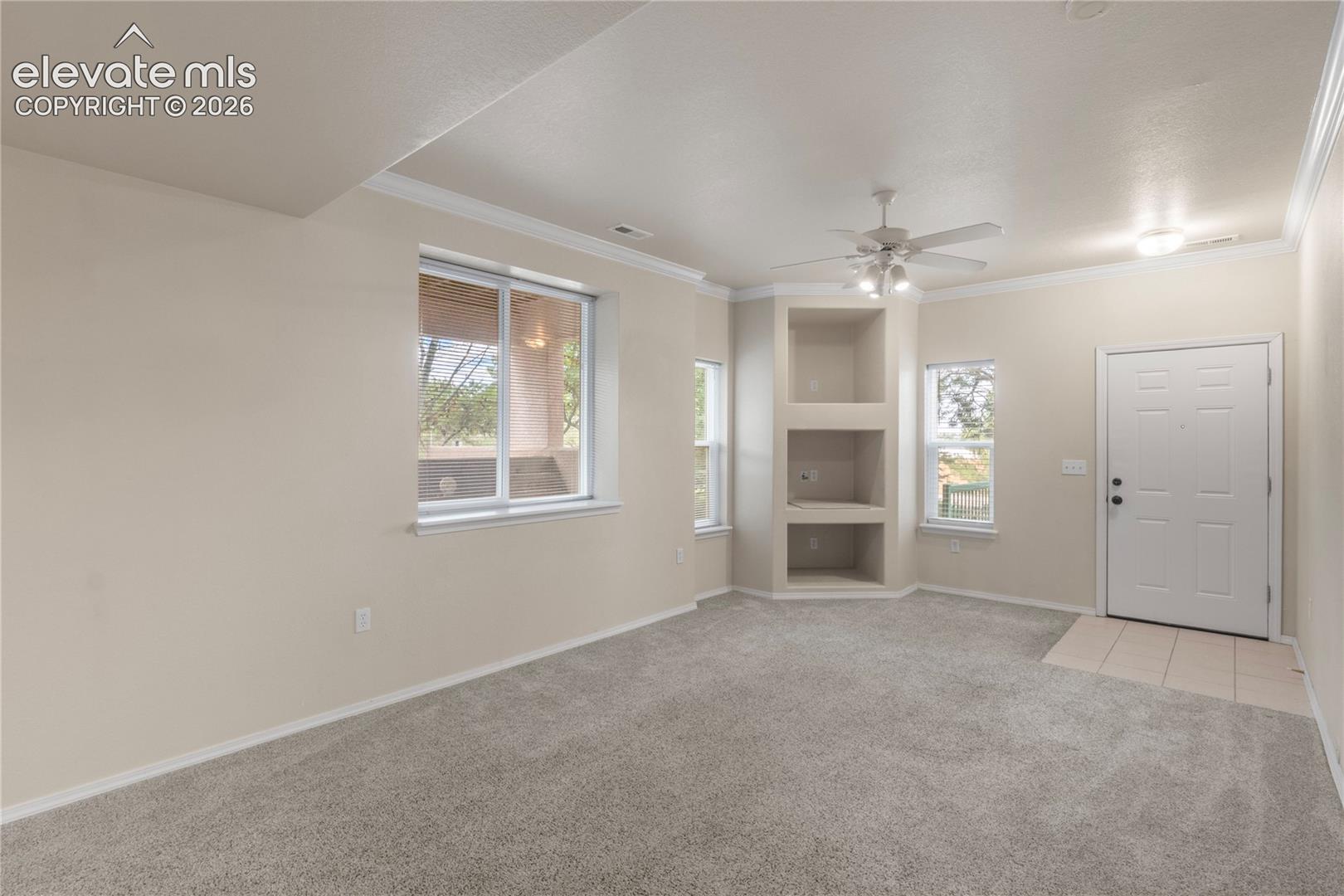 Wider Angle from Living Room to Entrance