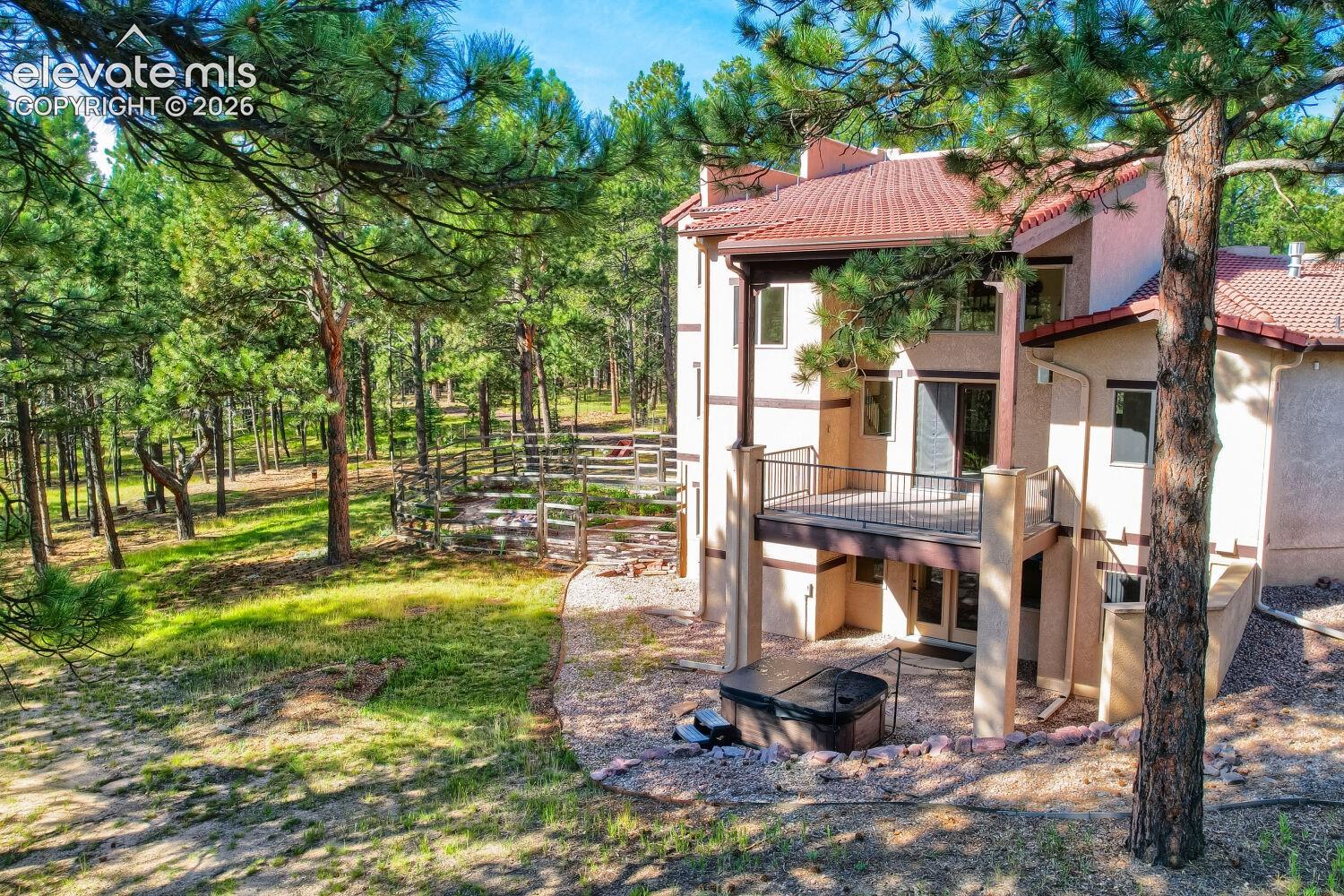 rear of home