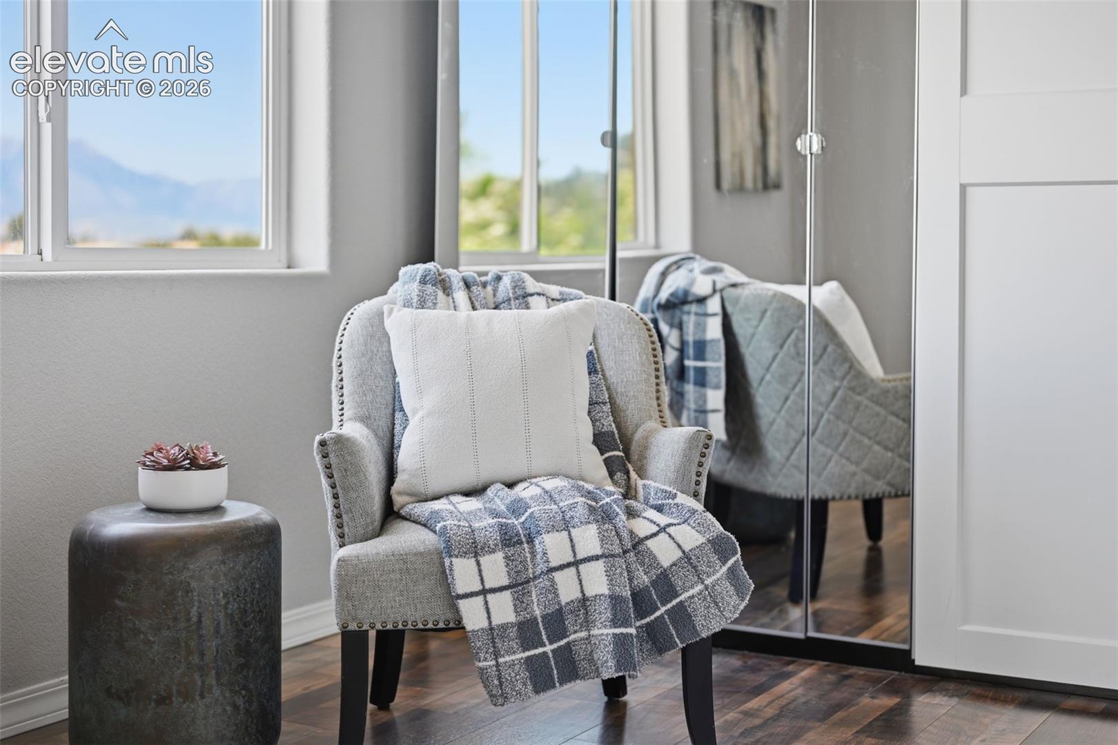 Peaceful sitting area with views in your master retreat!