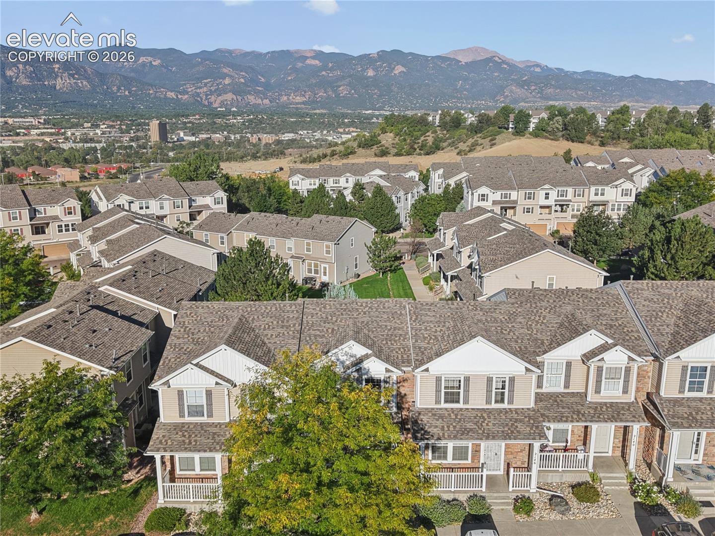 Mountain Range behind Home