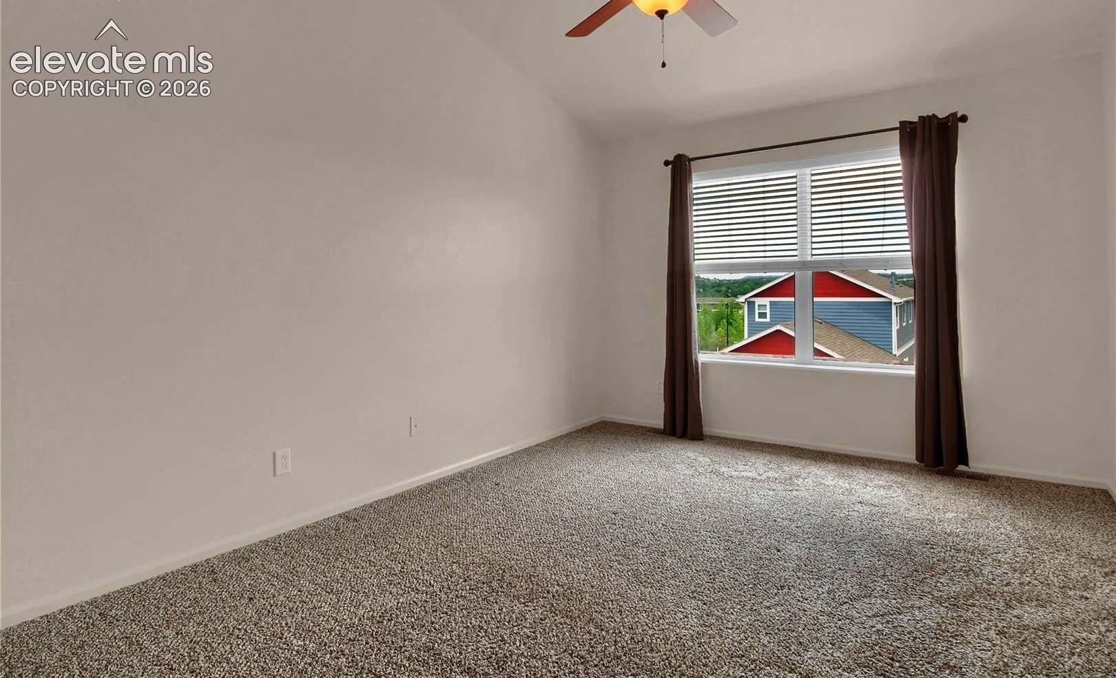 When vacant primary bedroom from entrance