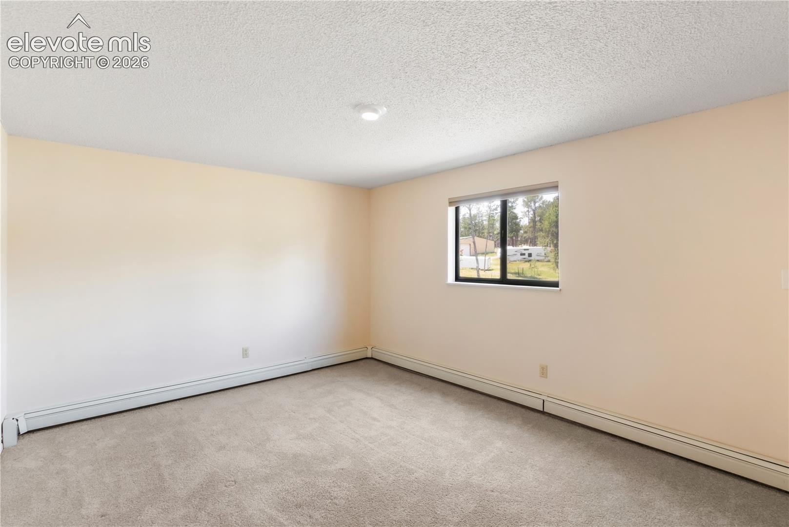 Basement bedroom looking from doorway